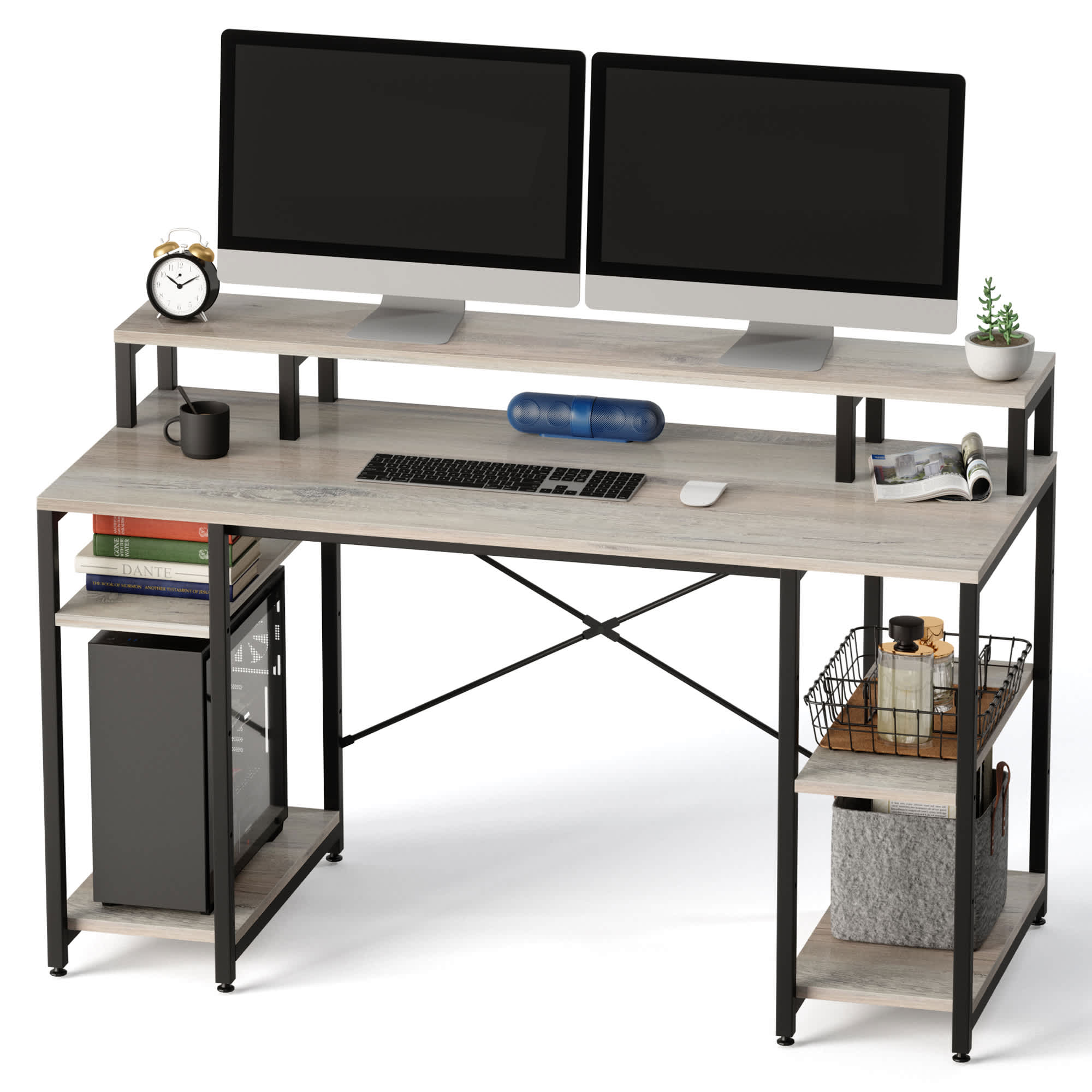 Bestier LOW-D074G-GRYW desks - View #7