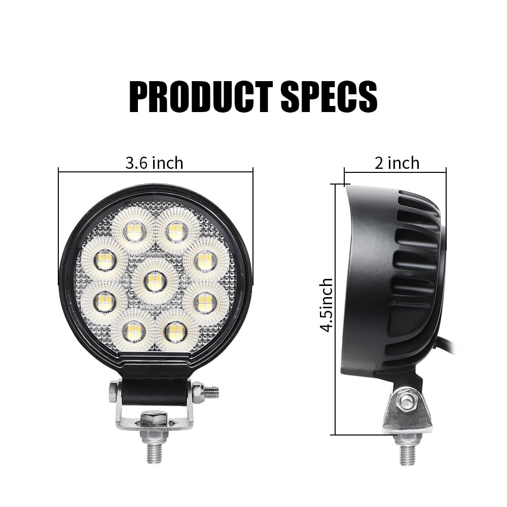 KIWDZFU 54W Led Motion Sensor Flood Lights 180 Degree Beam Pattern for ...