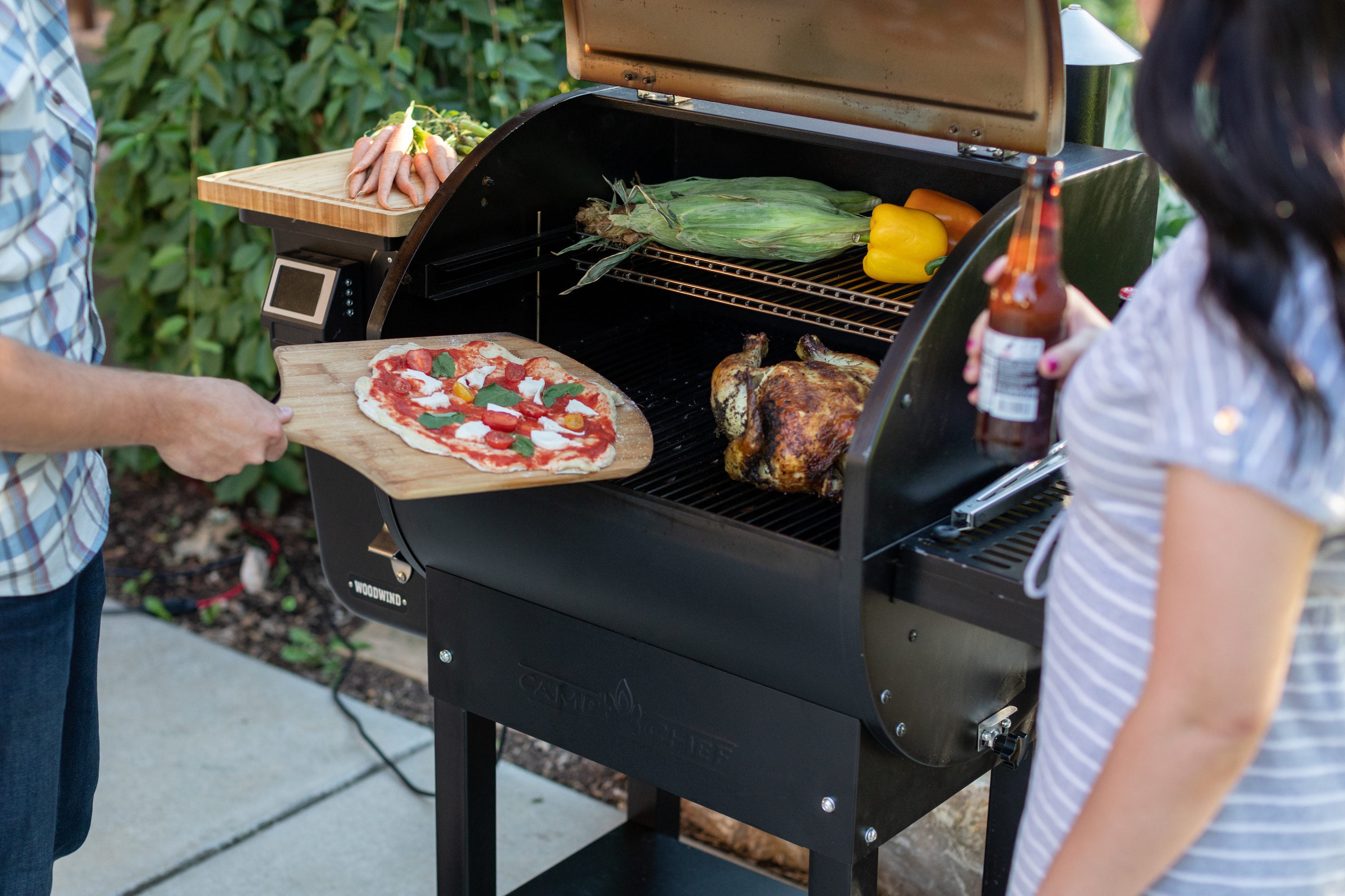 Camp Chef Woodwind 24 WIFI 811-Sq Stainless Steel and Black Pellet Grill in the Pellet Grills department Lowes.com