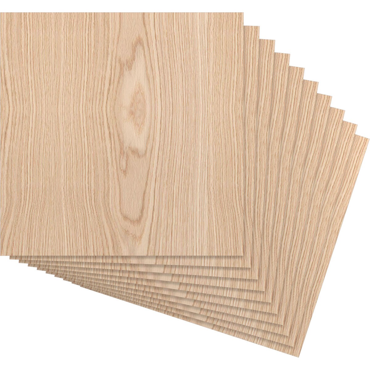 Ekena Millwork HBW24X24X375CRO 23-3/4-in x 23-3/4-in Smooth Paintable/Stainable Wood Wall Panel ( 10 -Pack, Covers 3.92-sq ft )