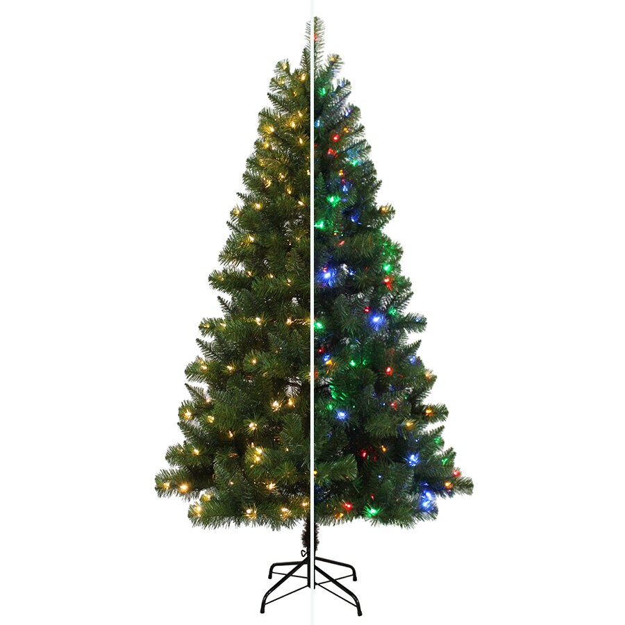 Holiday Living W14L0437 6.5-ft Alpine Pre-lit Artificial Christmas Tree with LED Lights