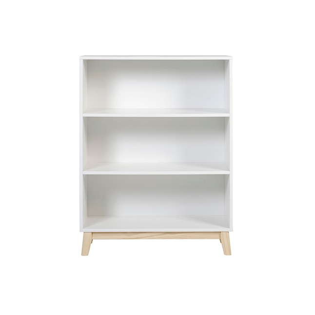 White Wood 3 Shelf Barrister Bookcase, How To Install Barrister Bookcase Door Slides