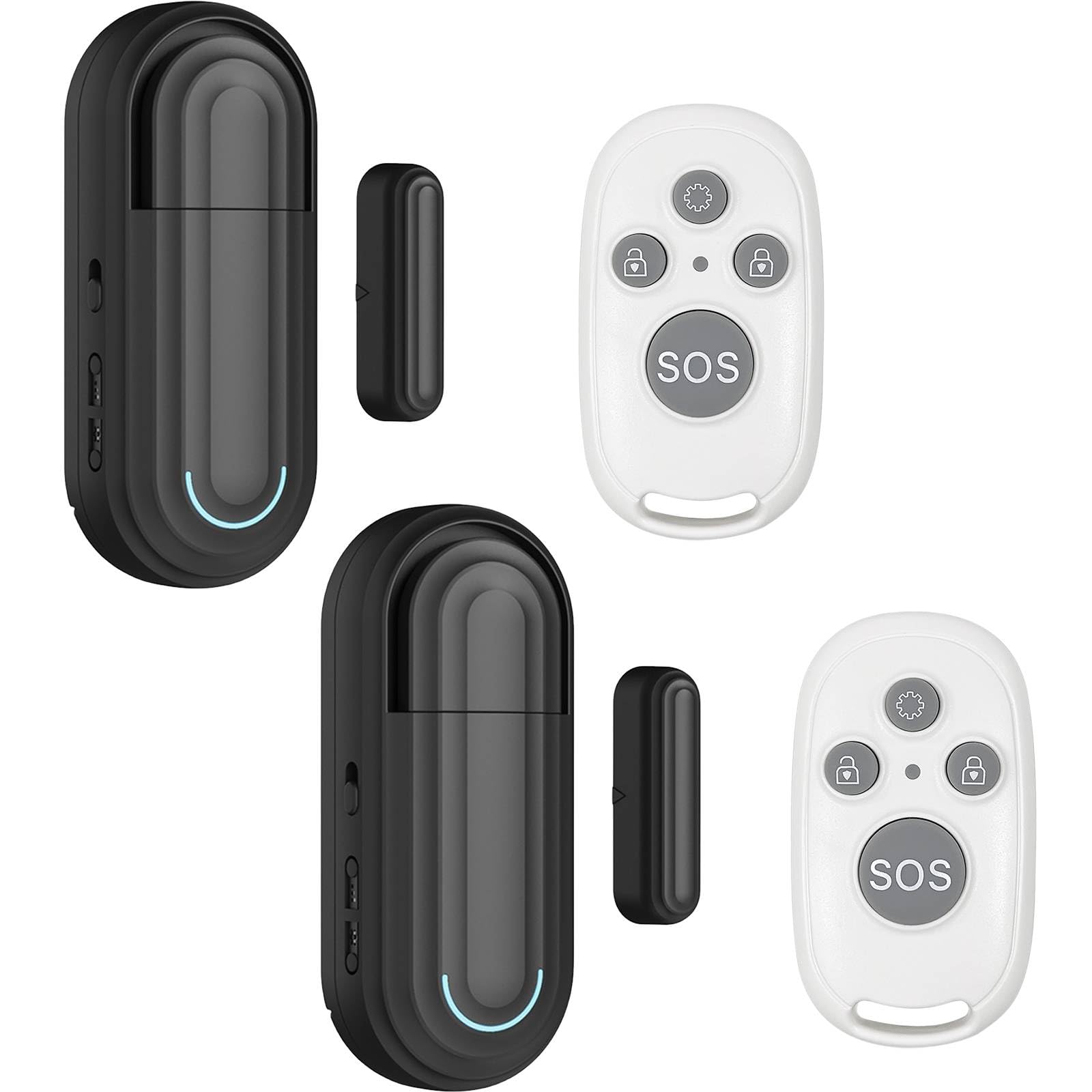 AKSCYZM  Door Alarm for Kids Safety with Remote Wireless Door Chimes Adjustable Volume and Multiple Modes for Home Dementia Patients and Pool