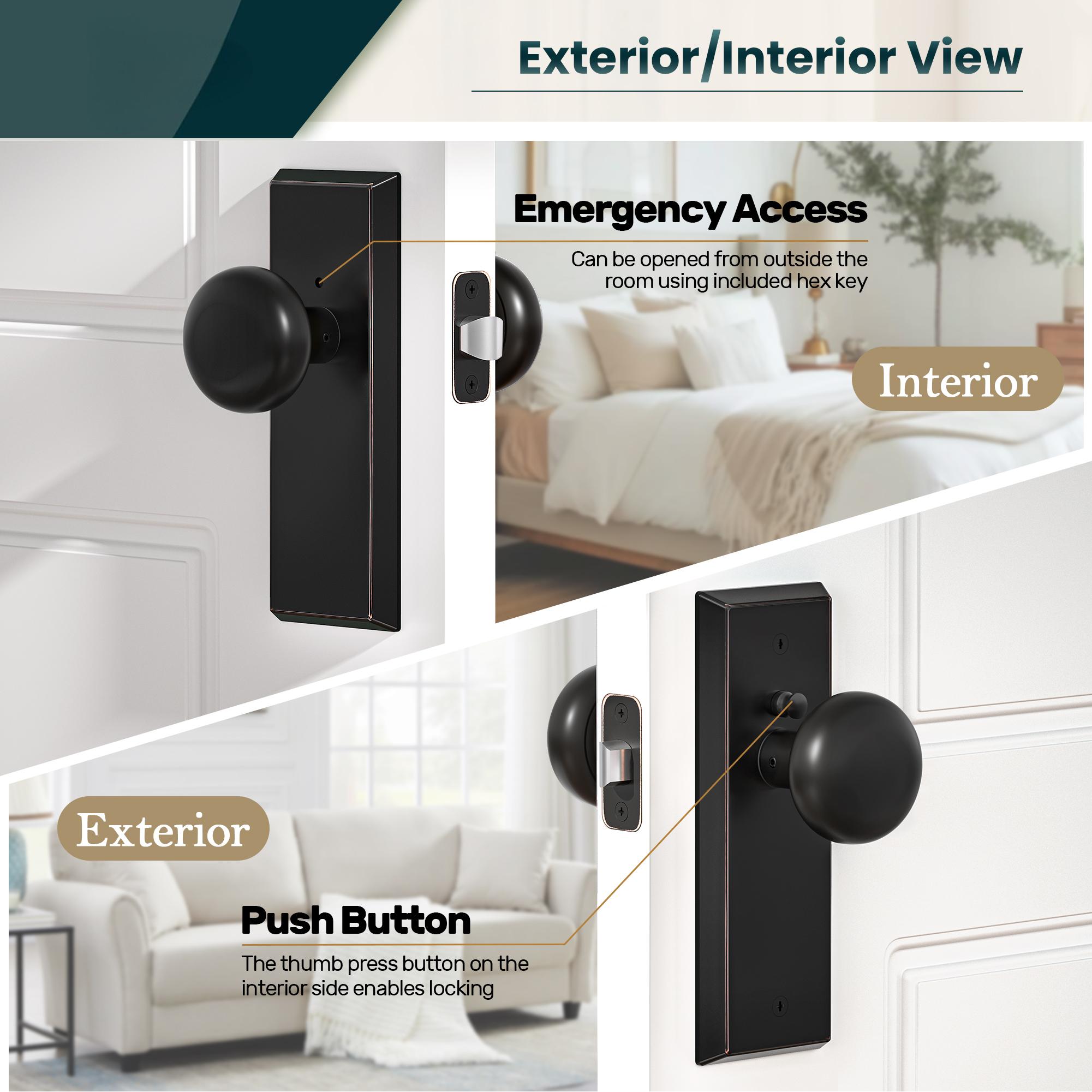 Senyhardware JSMG-ORB-YS Door-Knobs - View #6