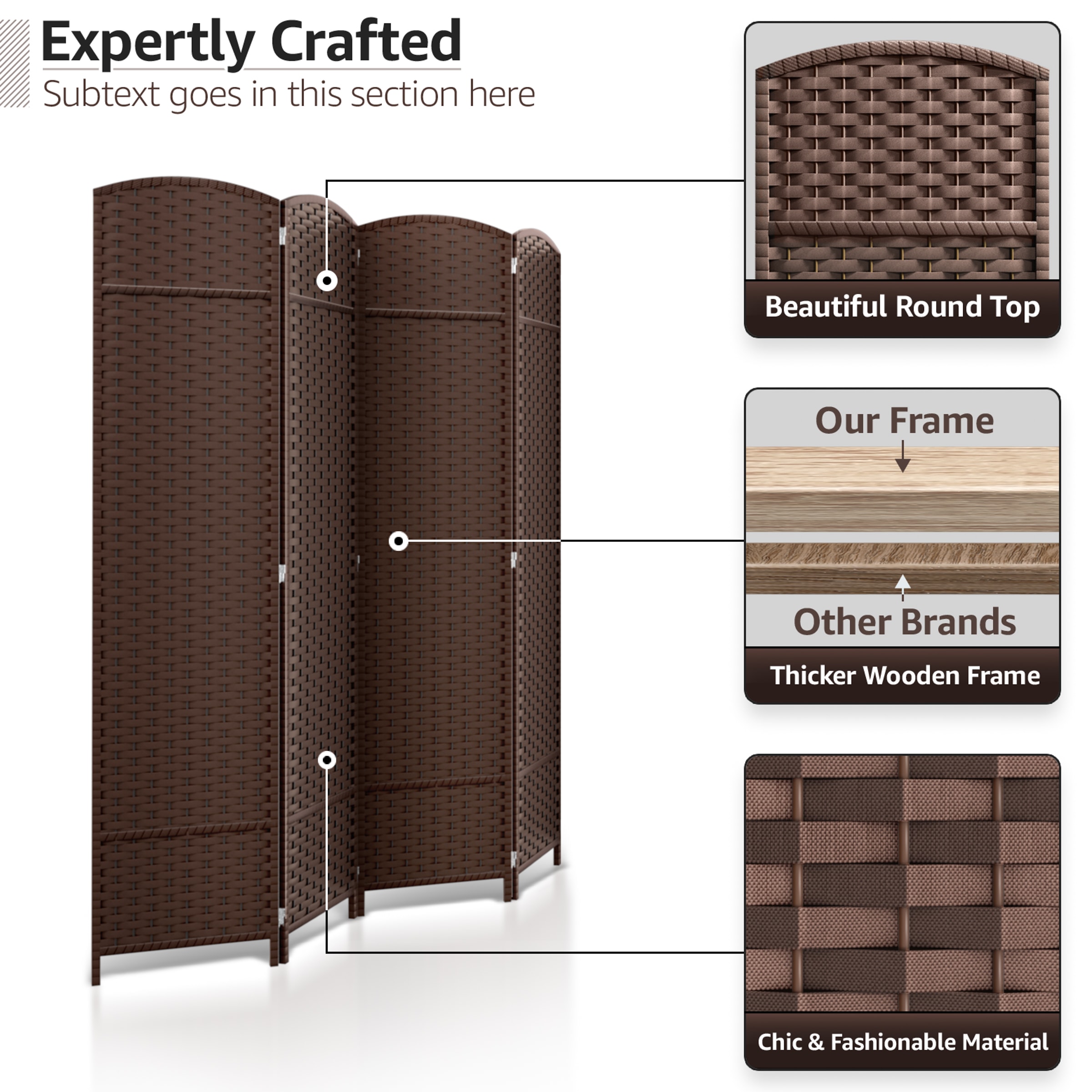 SORBUS 192405352911 Indoor-Privacy-Screens - View #2