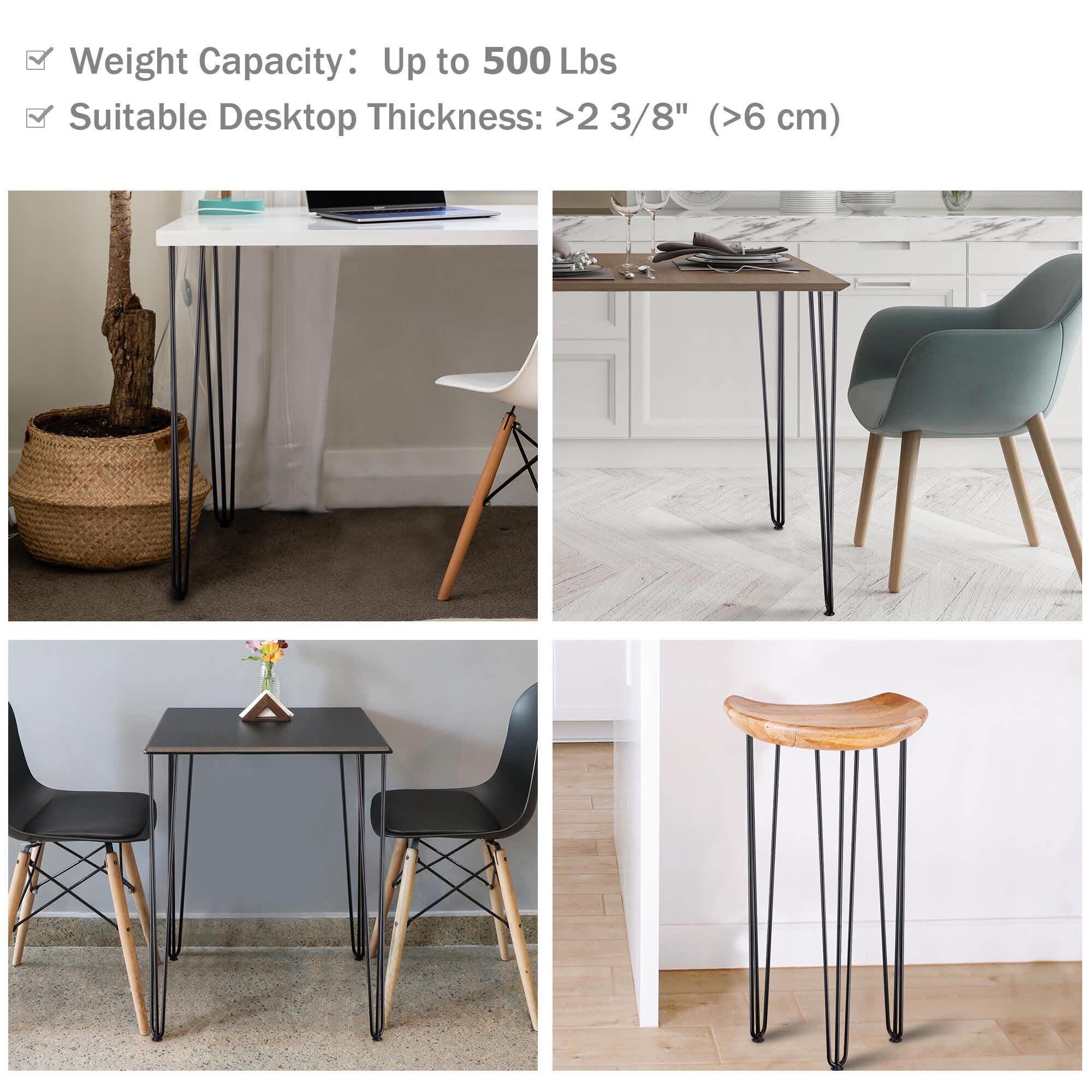 Yescom 06HPL001-34IN-06-LO Wood-Table-Legs - View #4