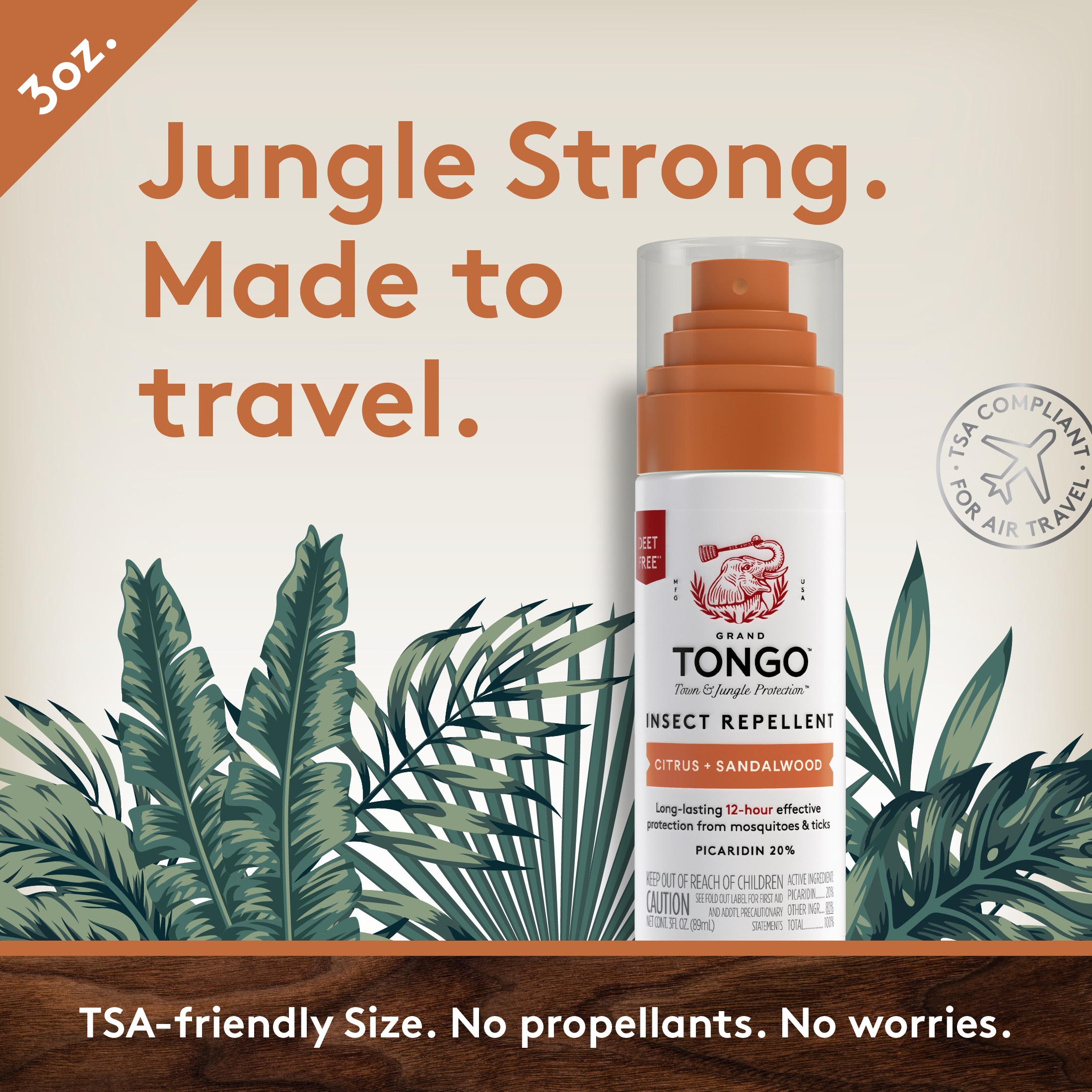 Grand Tongo 3 Fluid ounce(s) Insect Repellent 3 oz, 4-pack Citrus ...