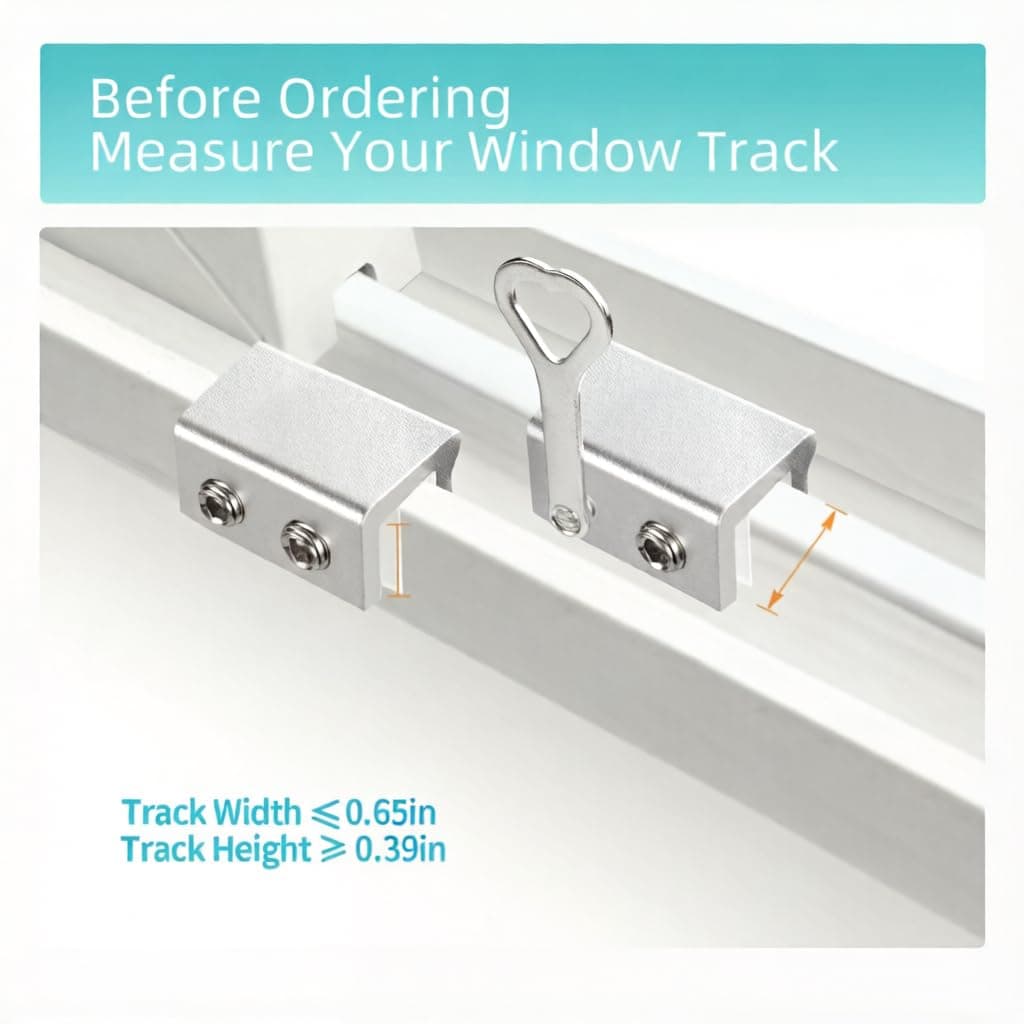 Aoibox LAB6K7MH Horizontal-Sliding-Window-Sash-Locks - View #2