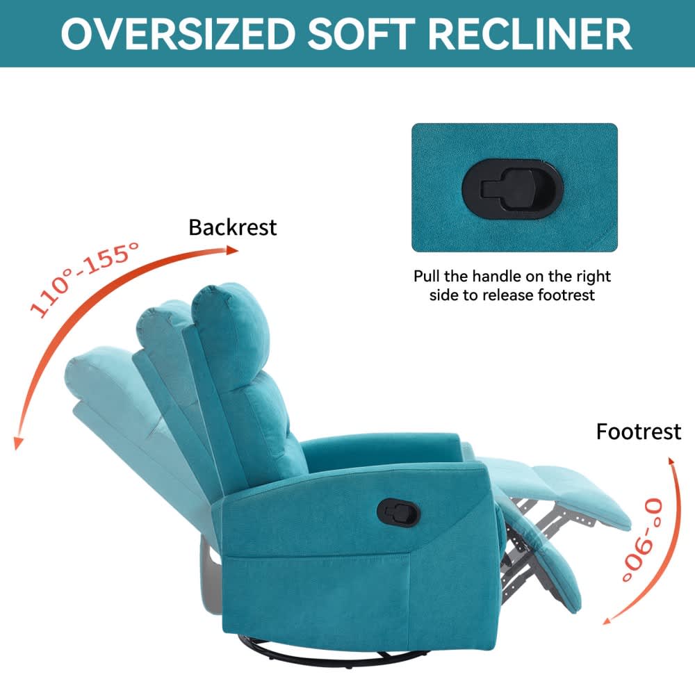 Coolbibila LEO-RECLINER-BLUE chairs - View #4