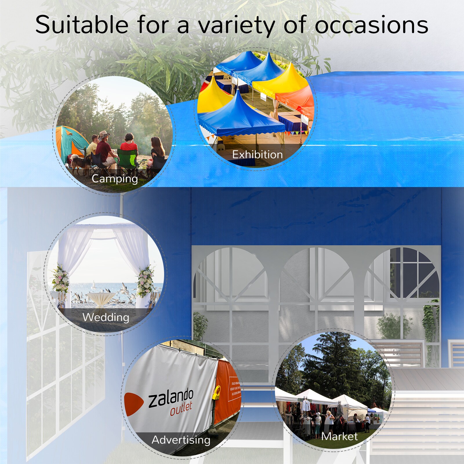 Outsunny 84C-149V02BU Wood-Resin-Gazebos - View #4