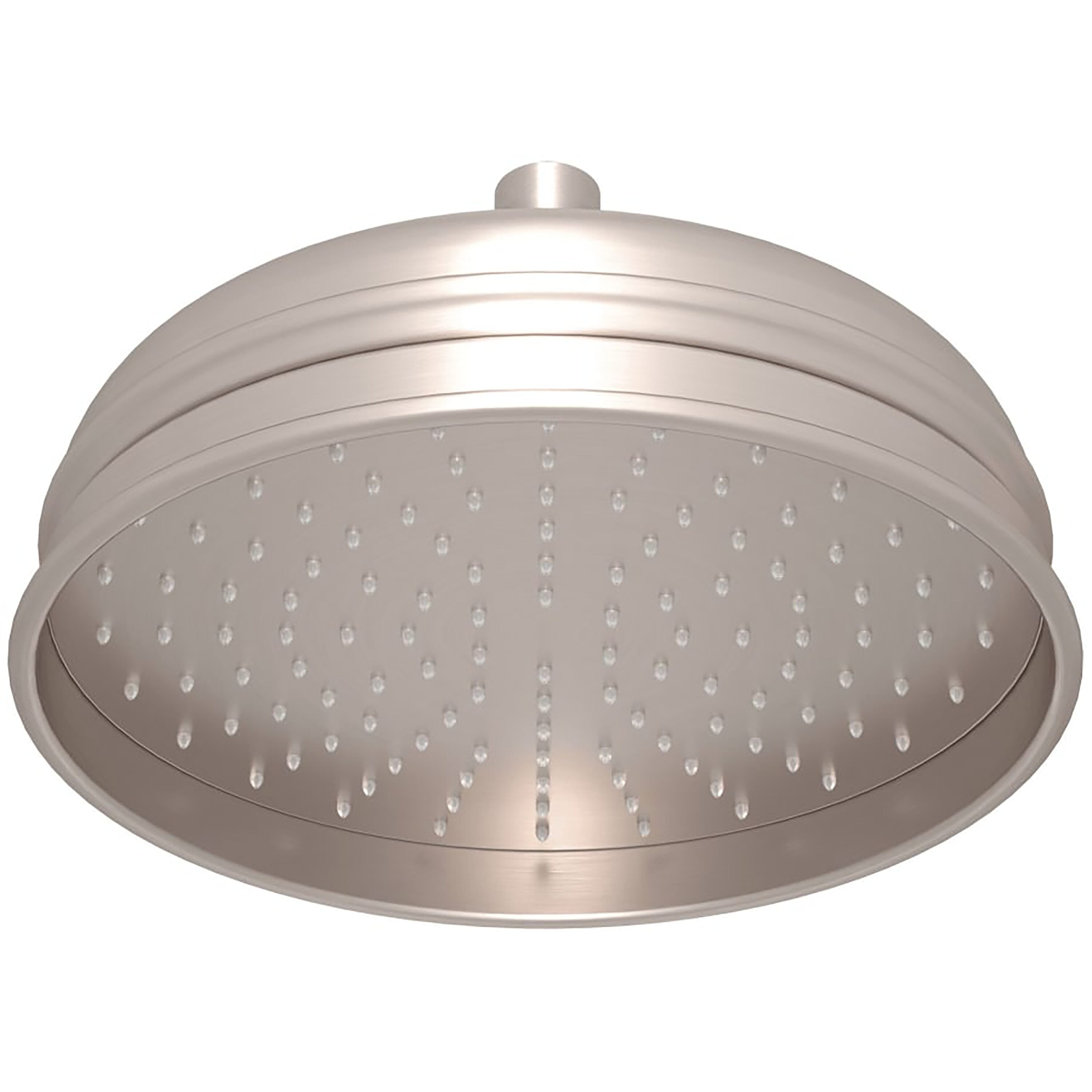 Rohl 1037/8STN 1.0 -Spray Satin Nickel 9-in Round Fixed Rain Shower Head 1.8 GPM