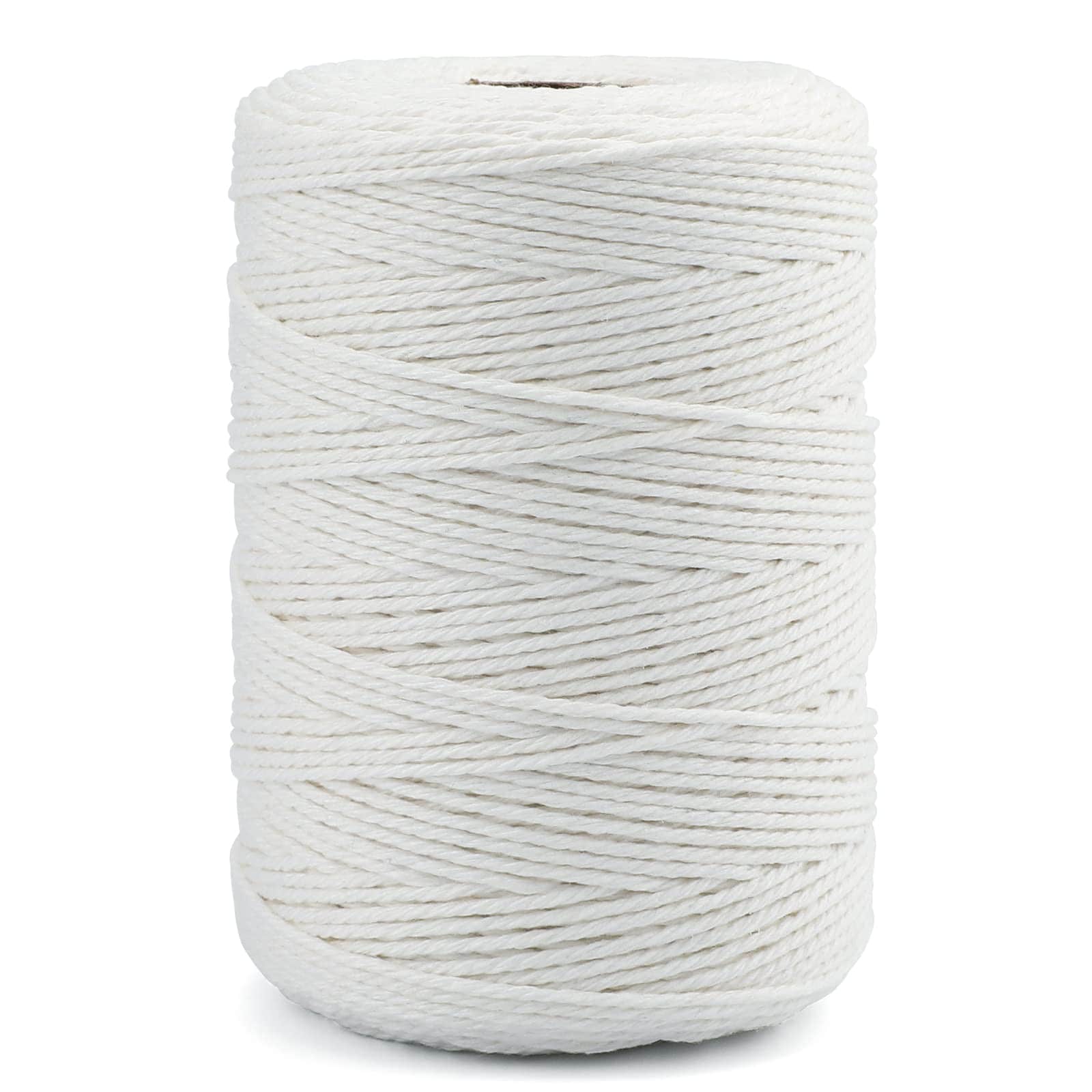 DYRCJ  White Cotton String Butchers Cooking Twine 2mm Diameter 656ft Length for Crafts Tying Meat and Sausage Making durable home and garden