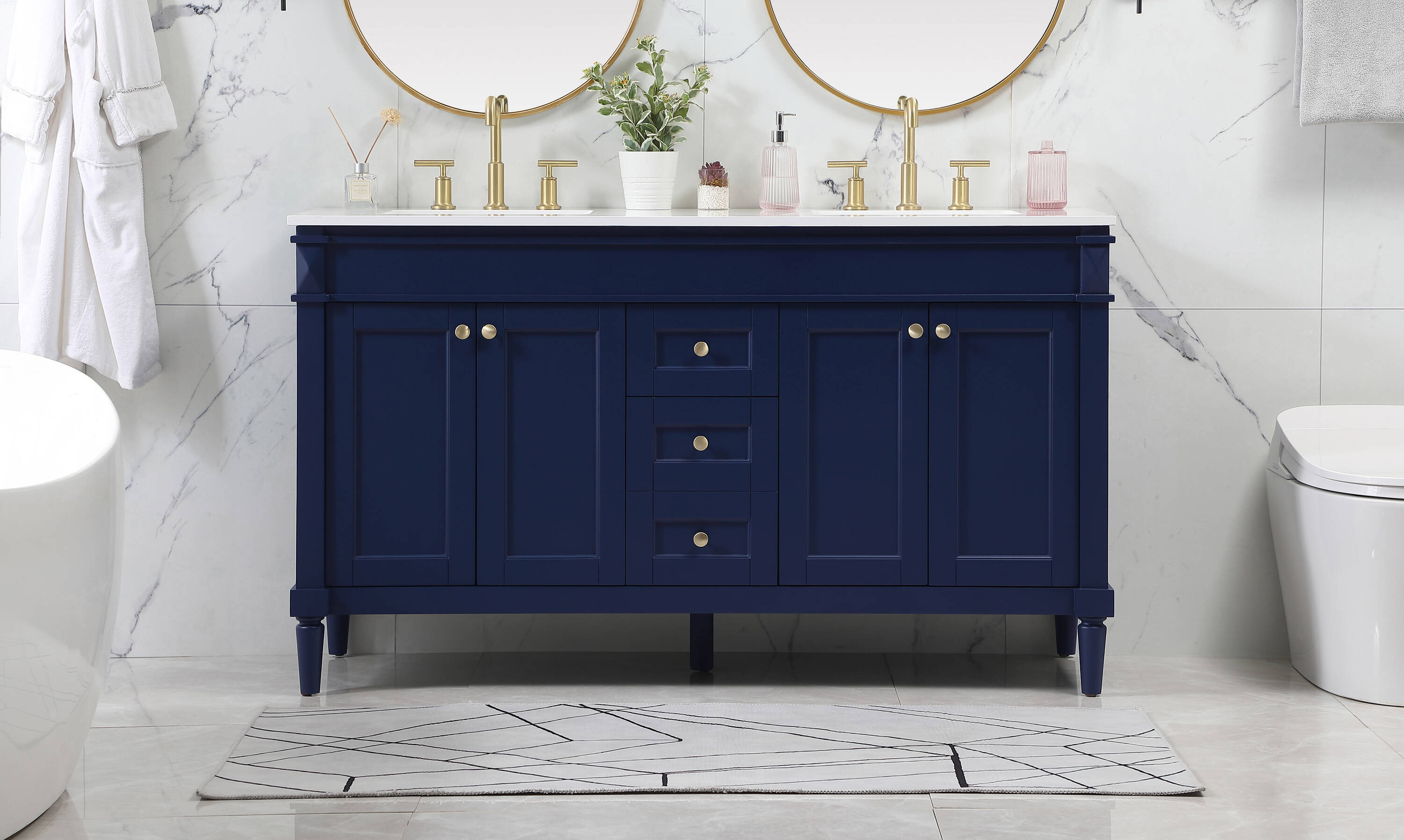 Elegant Decor HF95580DBL Bath-Vanity-Combo - View #2