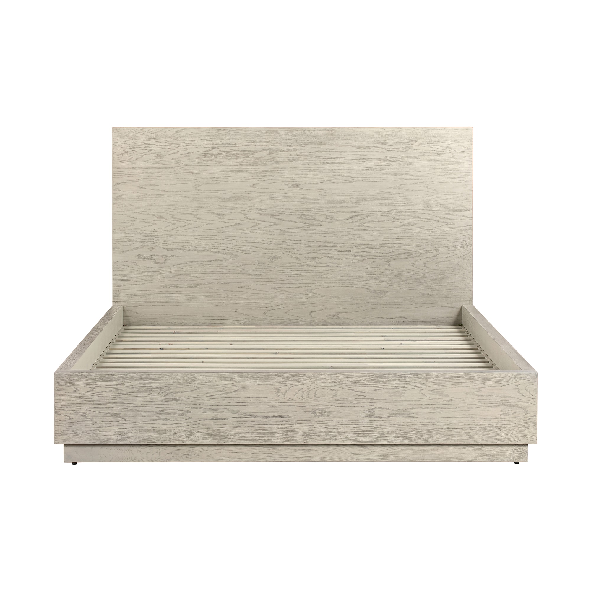 Armen Living LCAJBDGRQN Natural Queen Wood Platform Bed