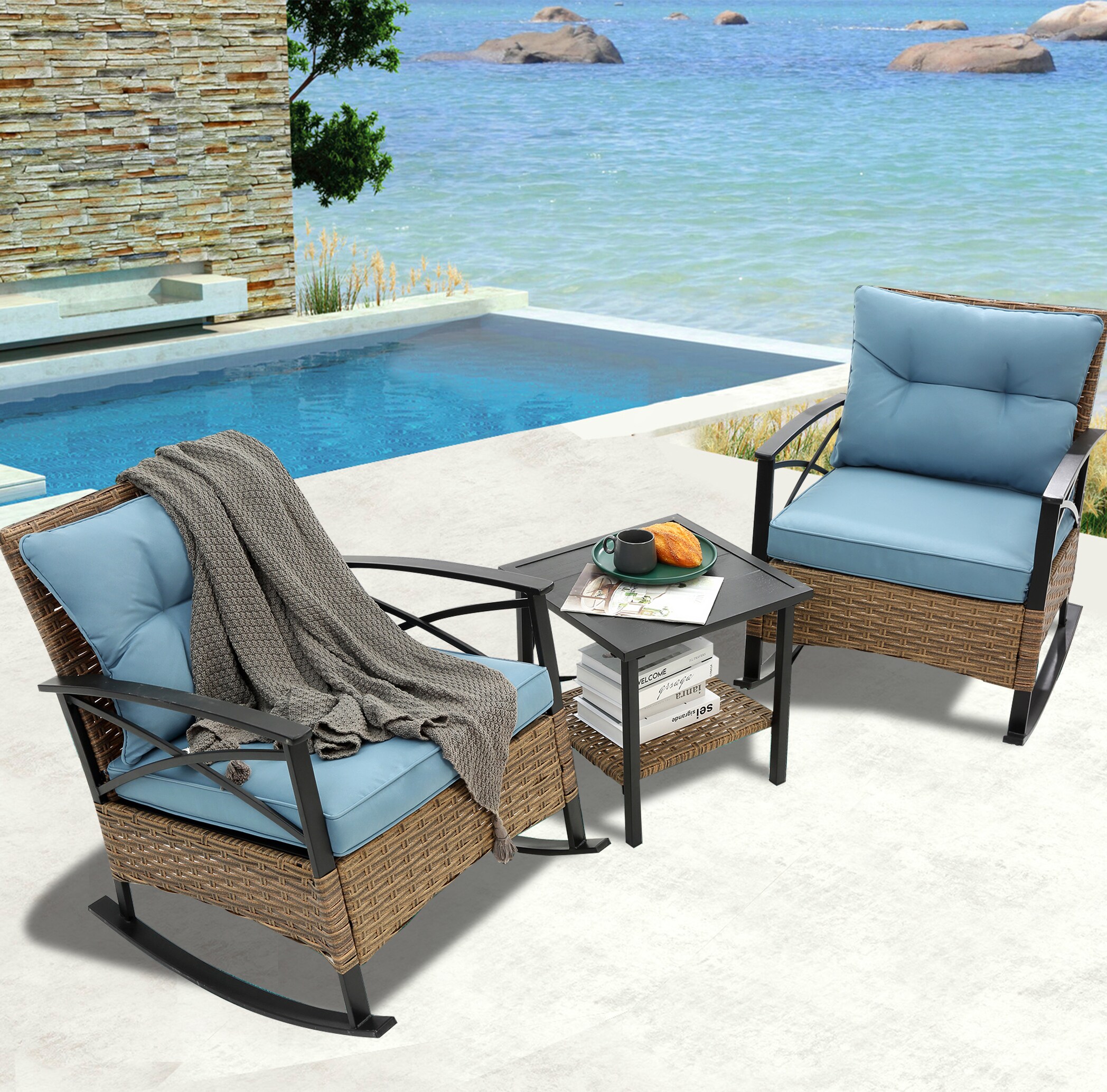 Fun Orange FUNS1HW20 Patio-Conversation-Sets - View #9