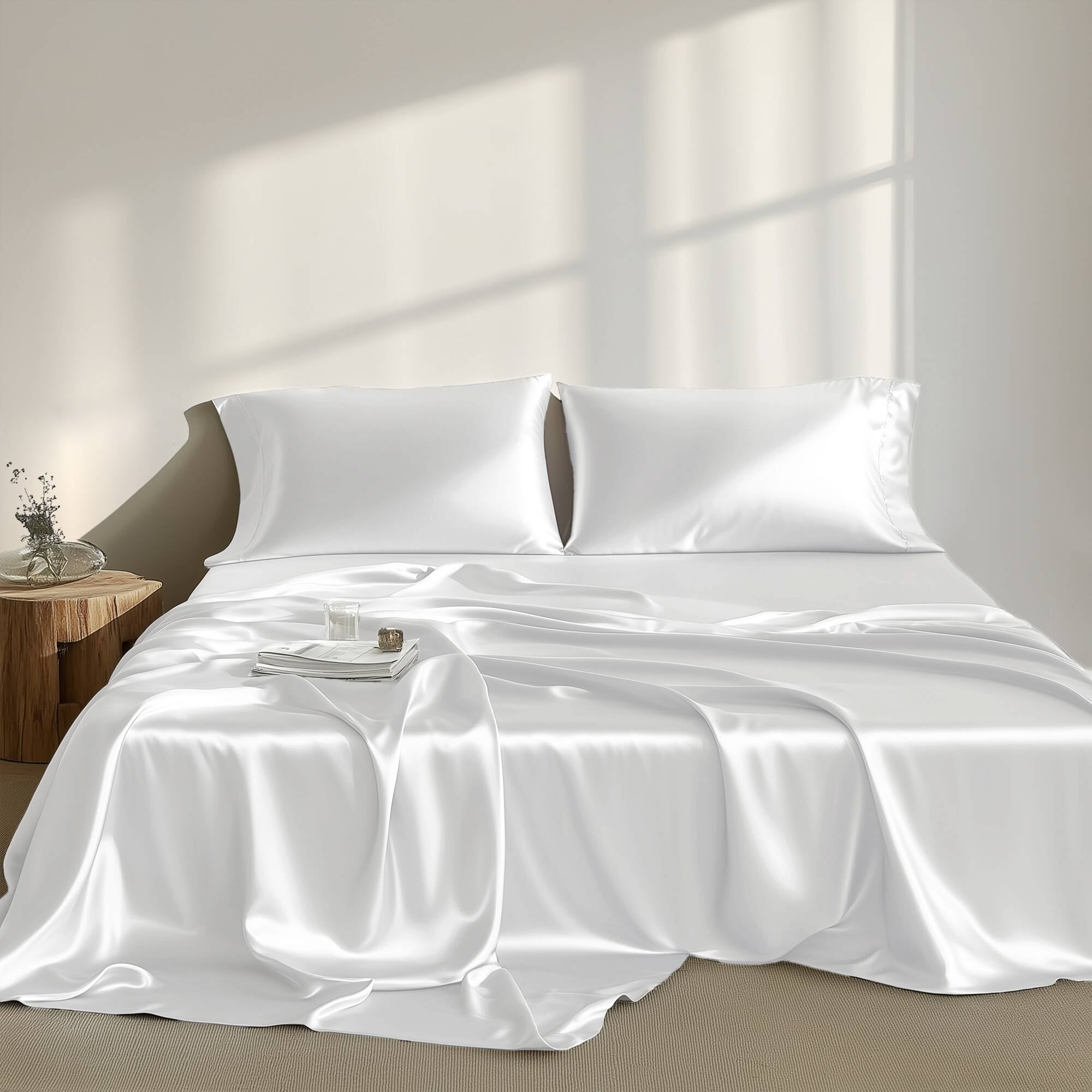 Madison Park Essentials MPE20-1101 Twin Polyester White Bed Sheet Set