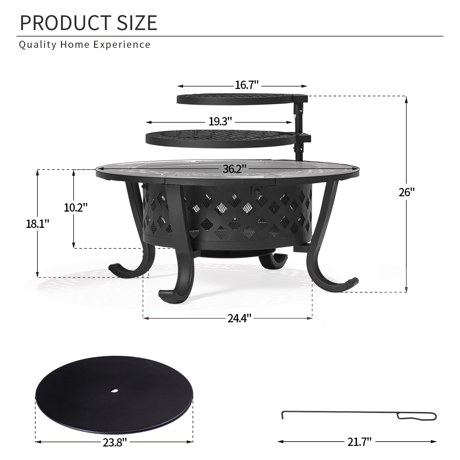 AOXUN G31011 Outdoor-Woodburning-Firepits - View #5