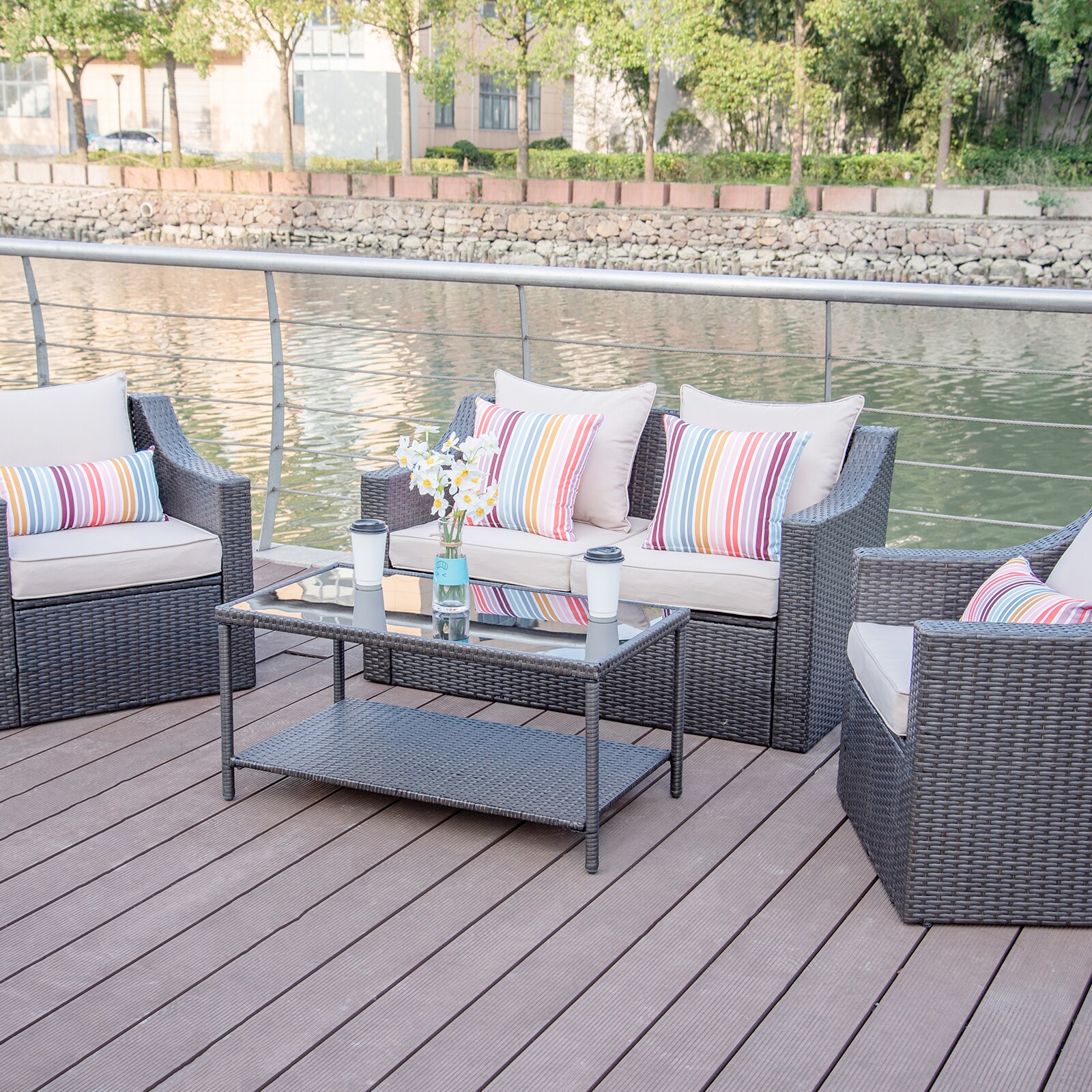 Flynama LY-V-FX06MI-1-2 Patio-Conversation-Sets - View #2