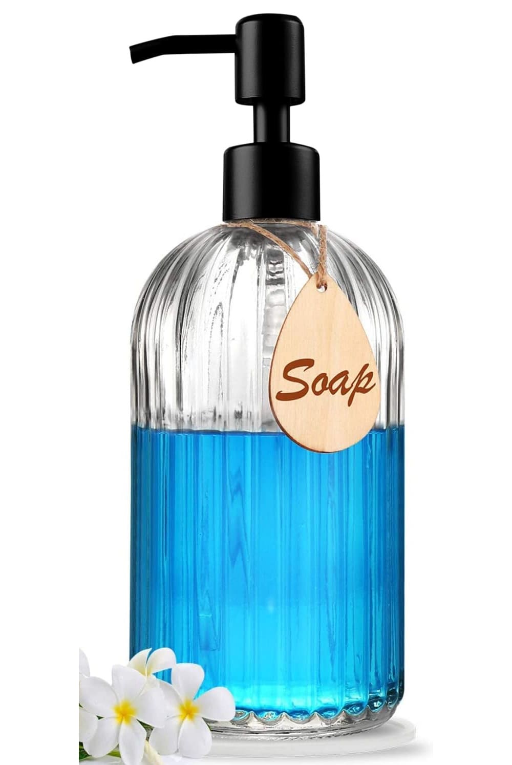 LILILIAN FMY  Soap Dispenser with Silicone Pad Rust Proof Stainless Steel Pump for Kitchen and Bathroom Liquid Soap Dish Soap Lotion