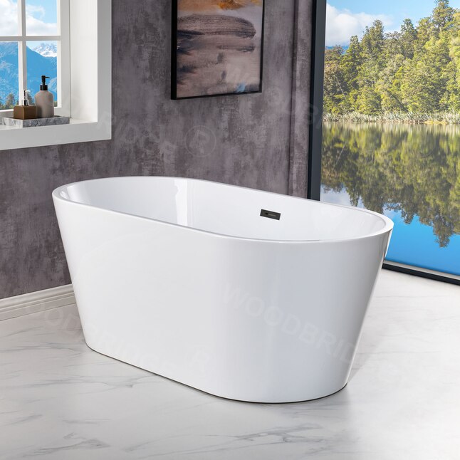 Drain Freestanding Soaking Bathtub, Freestanding Bathtubs Less Than 60 Inches