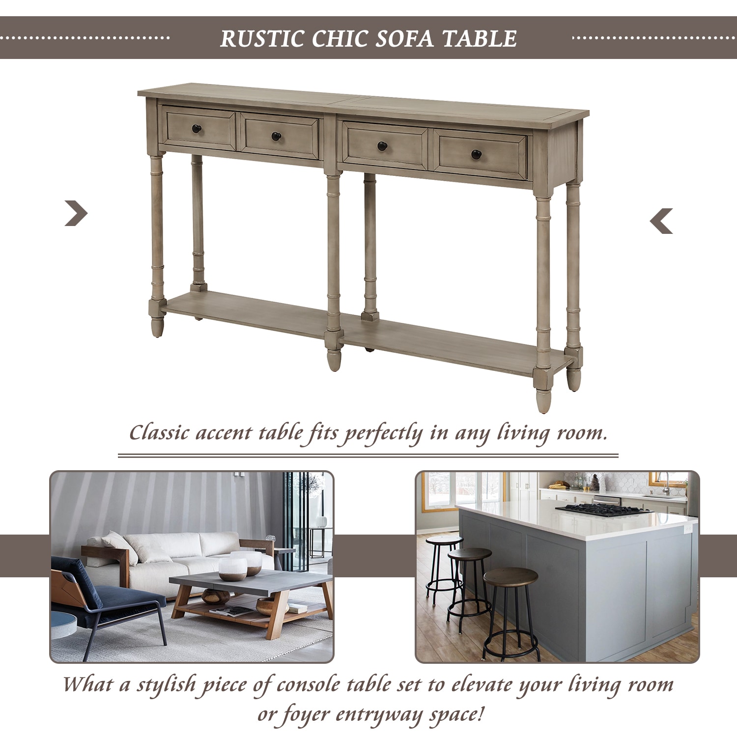 ModernLuxe WF191266AAE Console-Sofa-Tables - View #5