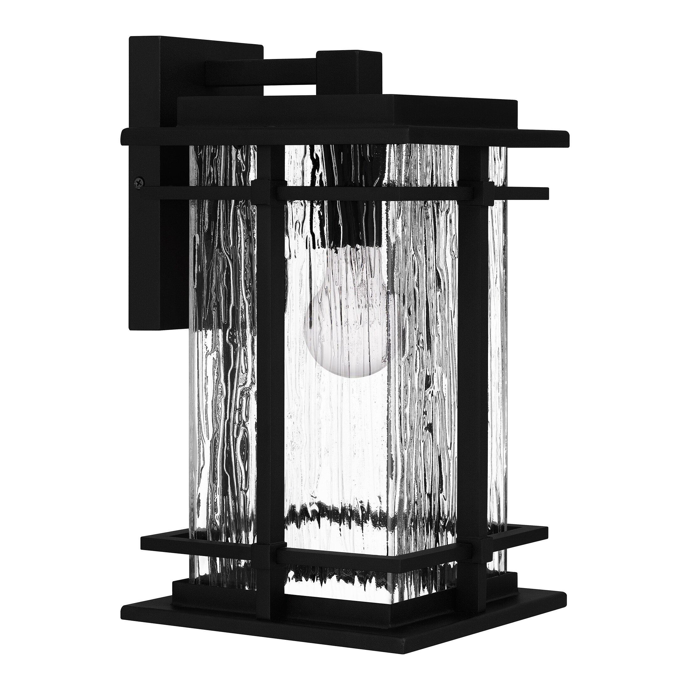 Earth Black Aluminum Dimmable Direct Wired Electric Sconce