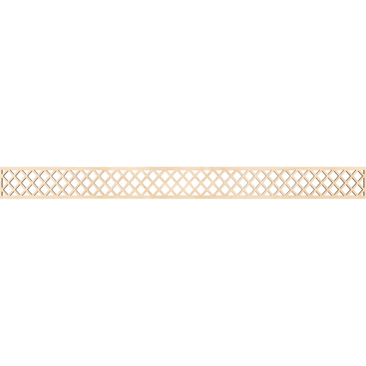 Ekena Millwork MLDA04X46MNCBI Manchester Fretwork Flat Trim 4-in x 3.87-ft Birch Brown Unfinished 2156046 Pierced Wall Panel Moulding