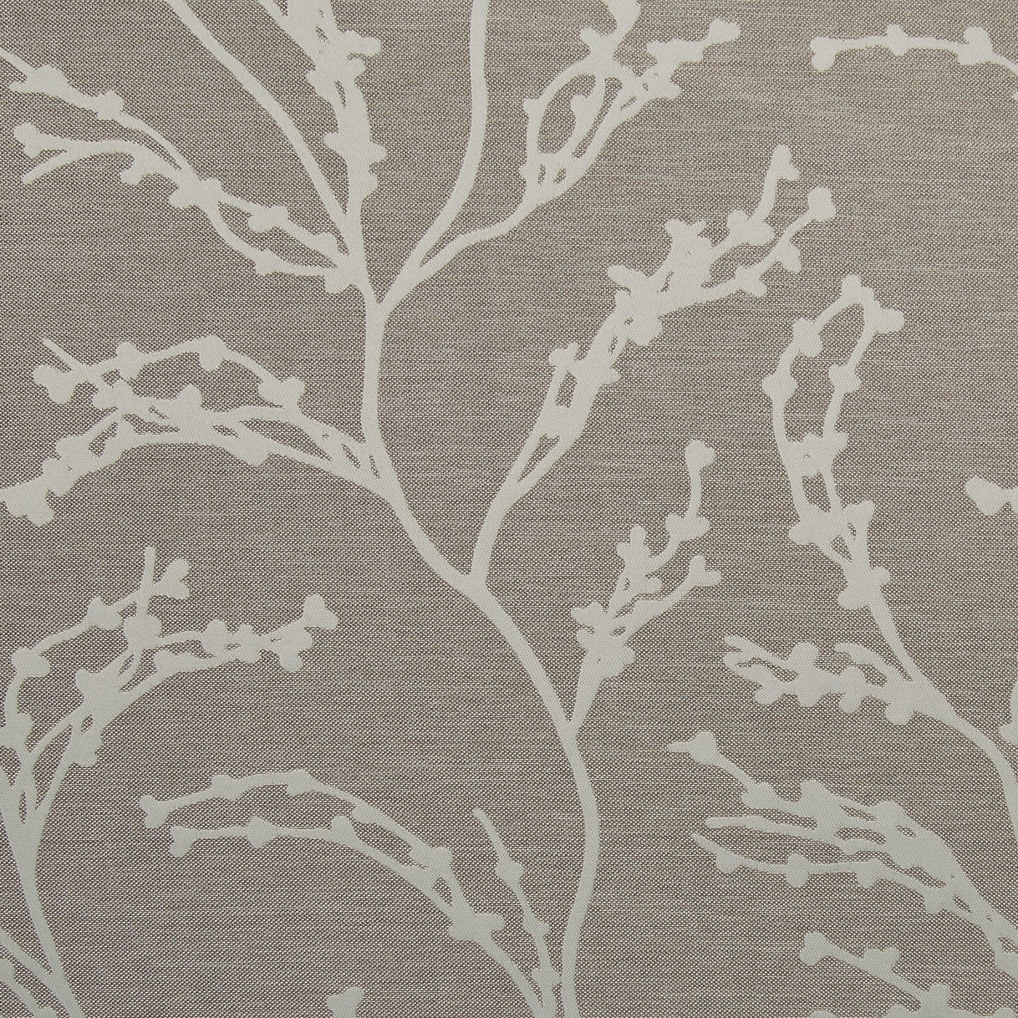 Natural Brown Linen Blackout Grommet Window Curtain Panels, 63" x 52"