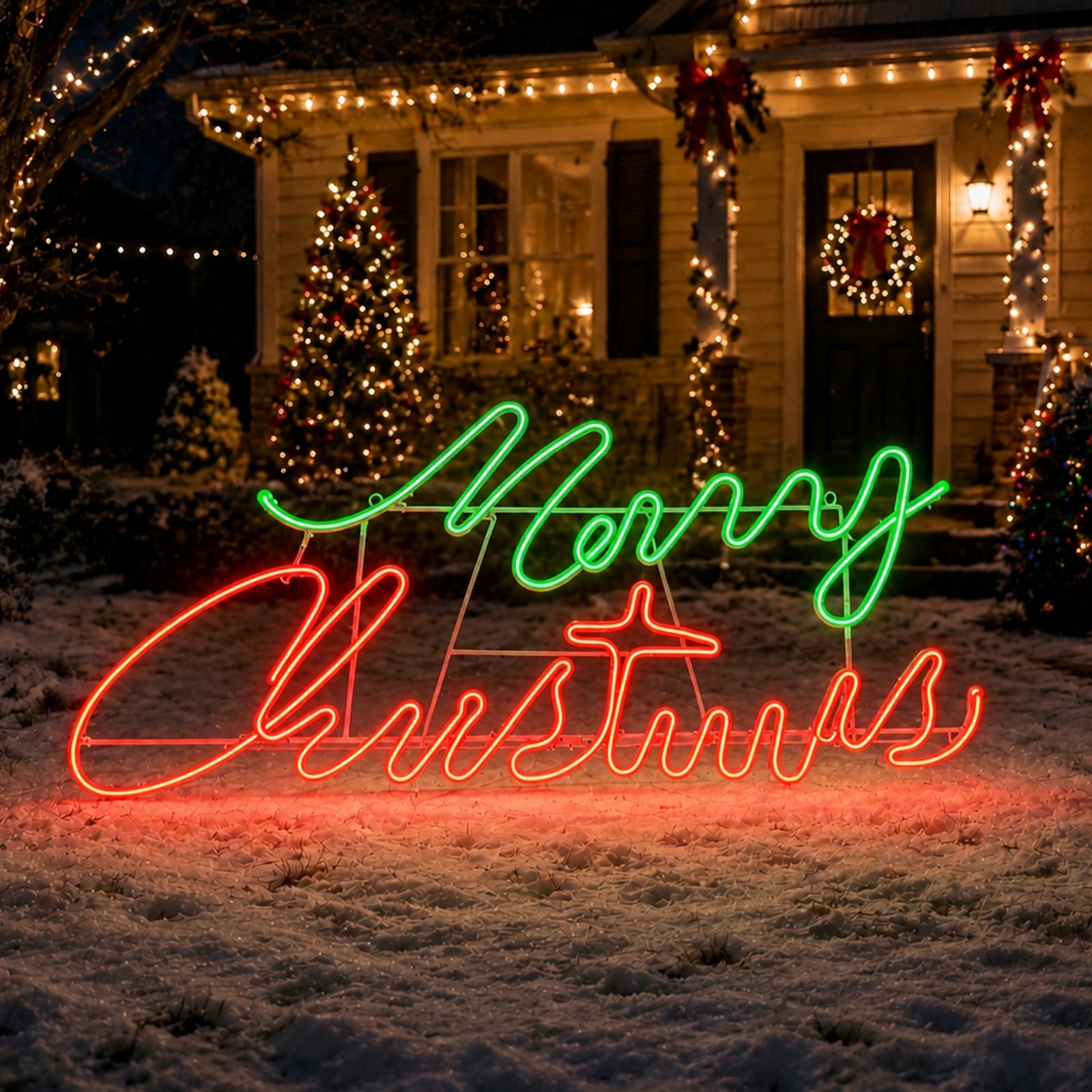 Starfree 13-in Freestanding Yard decoration with Multicolor LED Lights