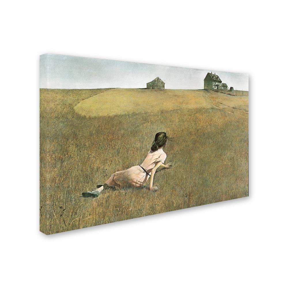 Trademark Fine Art -Andrew Wyeth 'Christina's World' Canvas Art - 22''x32''