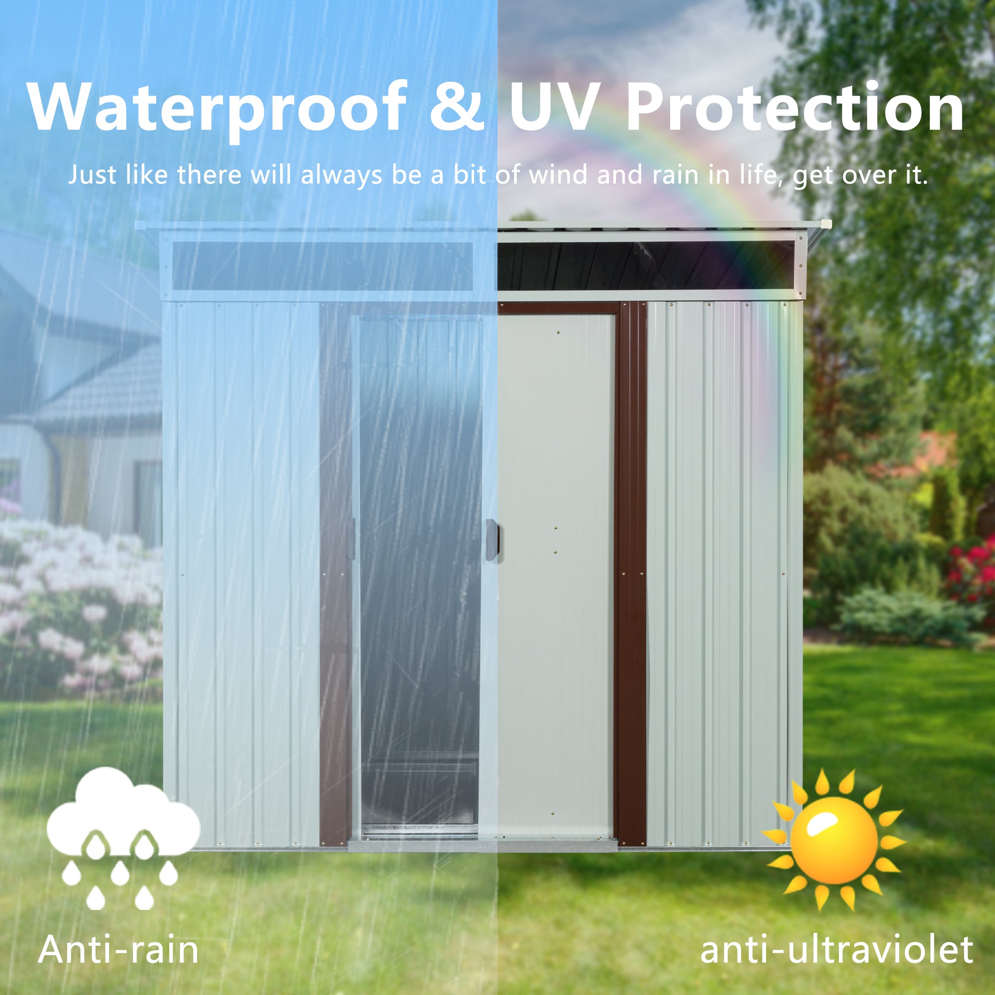 Xspracer ML-OS140 Metal-Storage-Buildings-Sheds - View #3