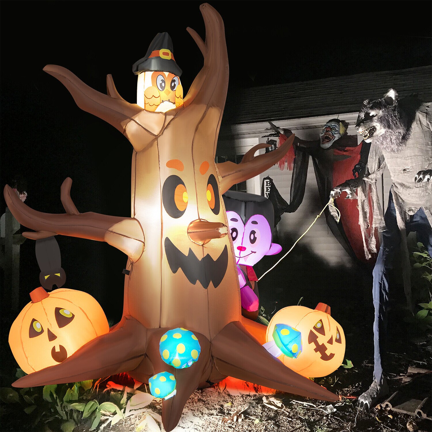 WELLFOR HYG23963US 5.0-Feet Lighted Inflatable