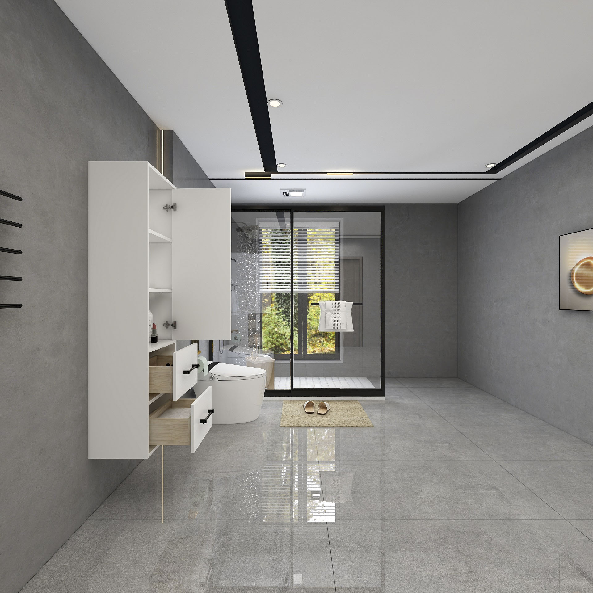 BV Better Vanity VICTORIAS60-GW Bathroom-Wall-Cabinets - View #7