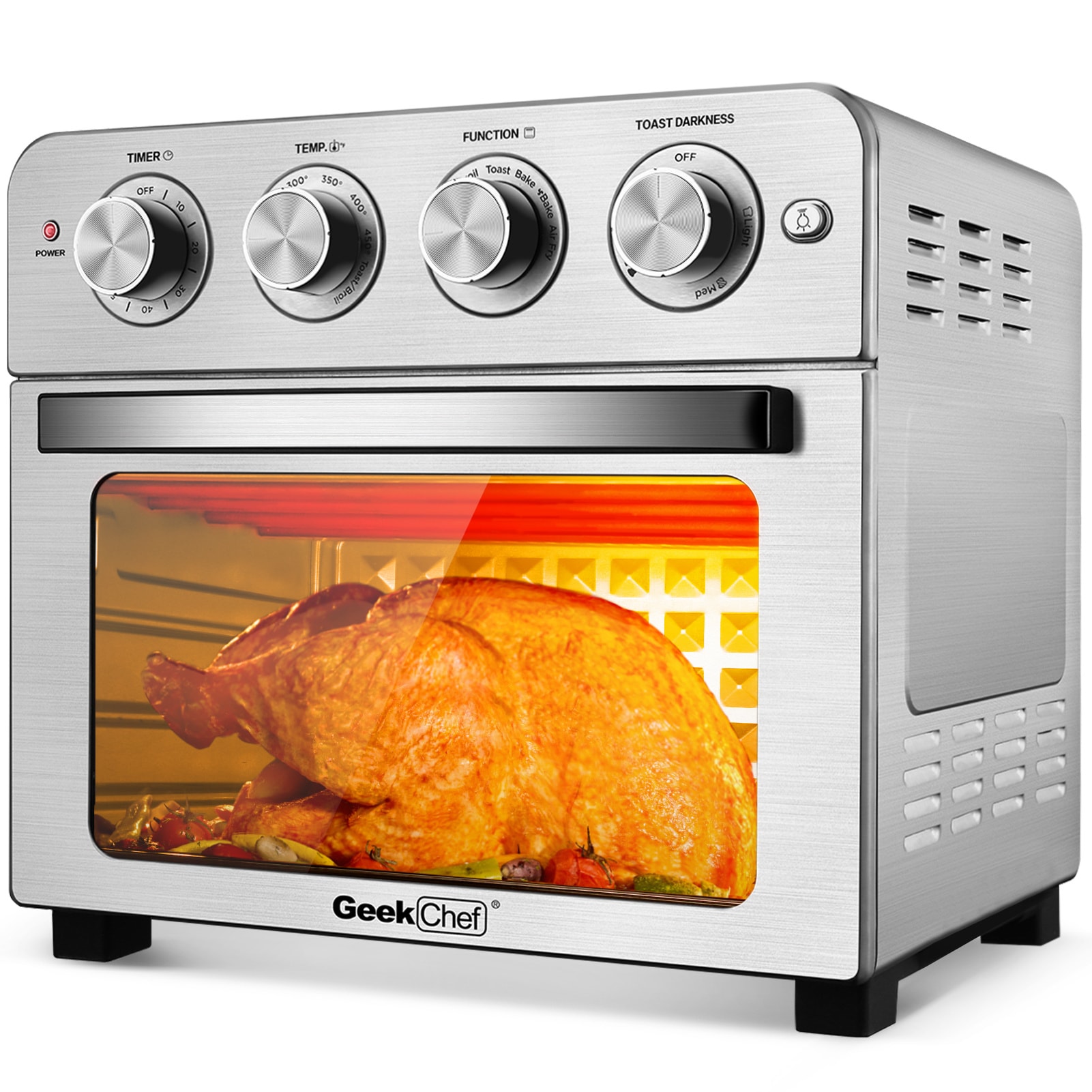  Total Chef 4-Slice Natural Convection Toaster Oven