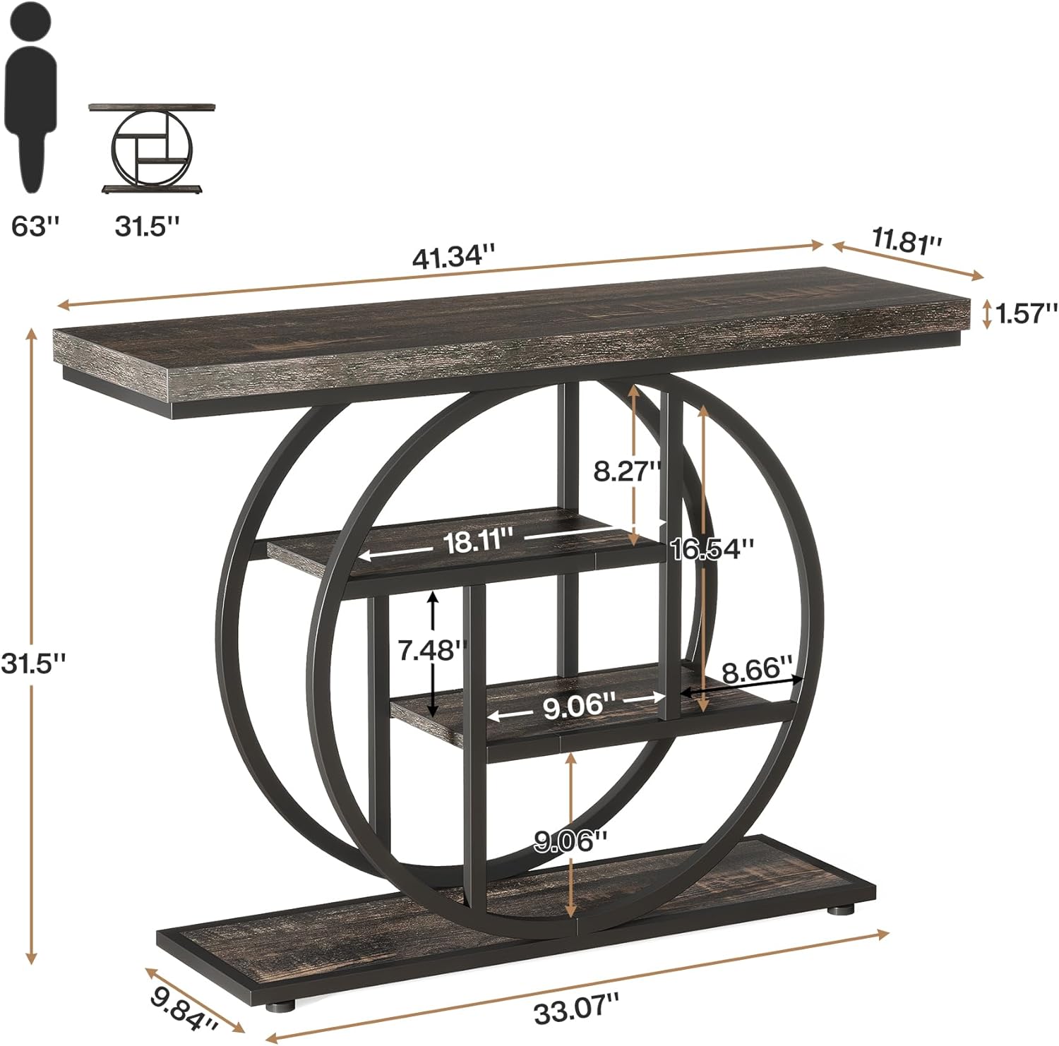 Tinyhomie LW-WEM-1508 Console-Sofa-Tables - View #2