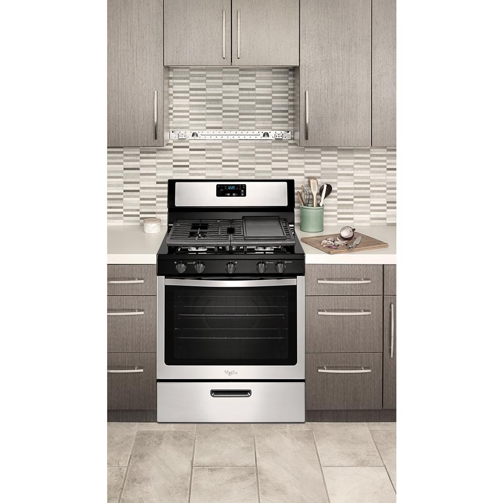 Whirlpool 5.1 Cu. ft. Freestanding GAS Range with Broiler Drawer