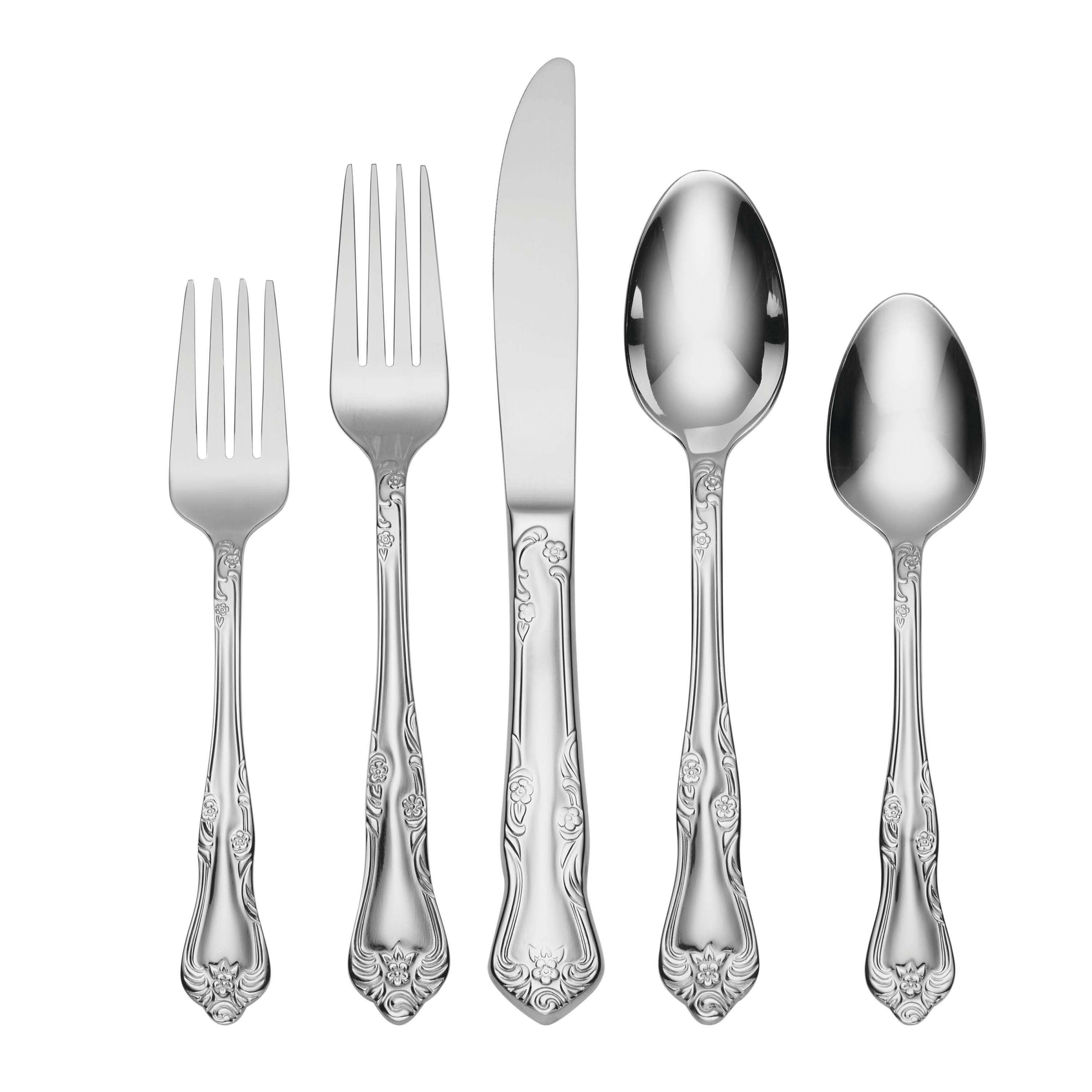 Oneida B333020A Azalea 20 -Pieces Polished Modern Flatware
