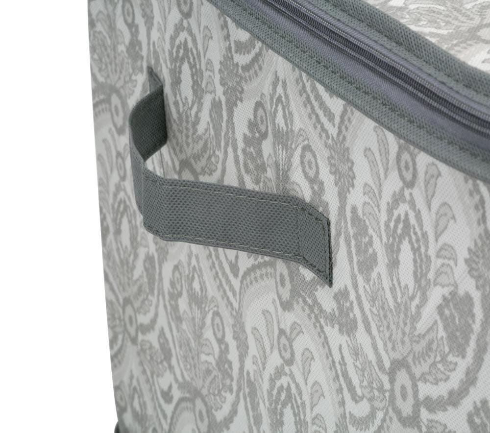 Laura Ashley Speckled Paper Towel Holder in Grey - Freestanding