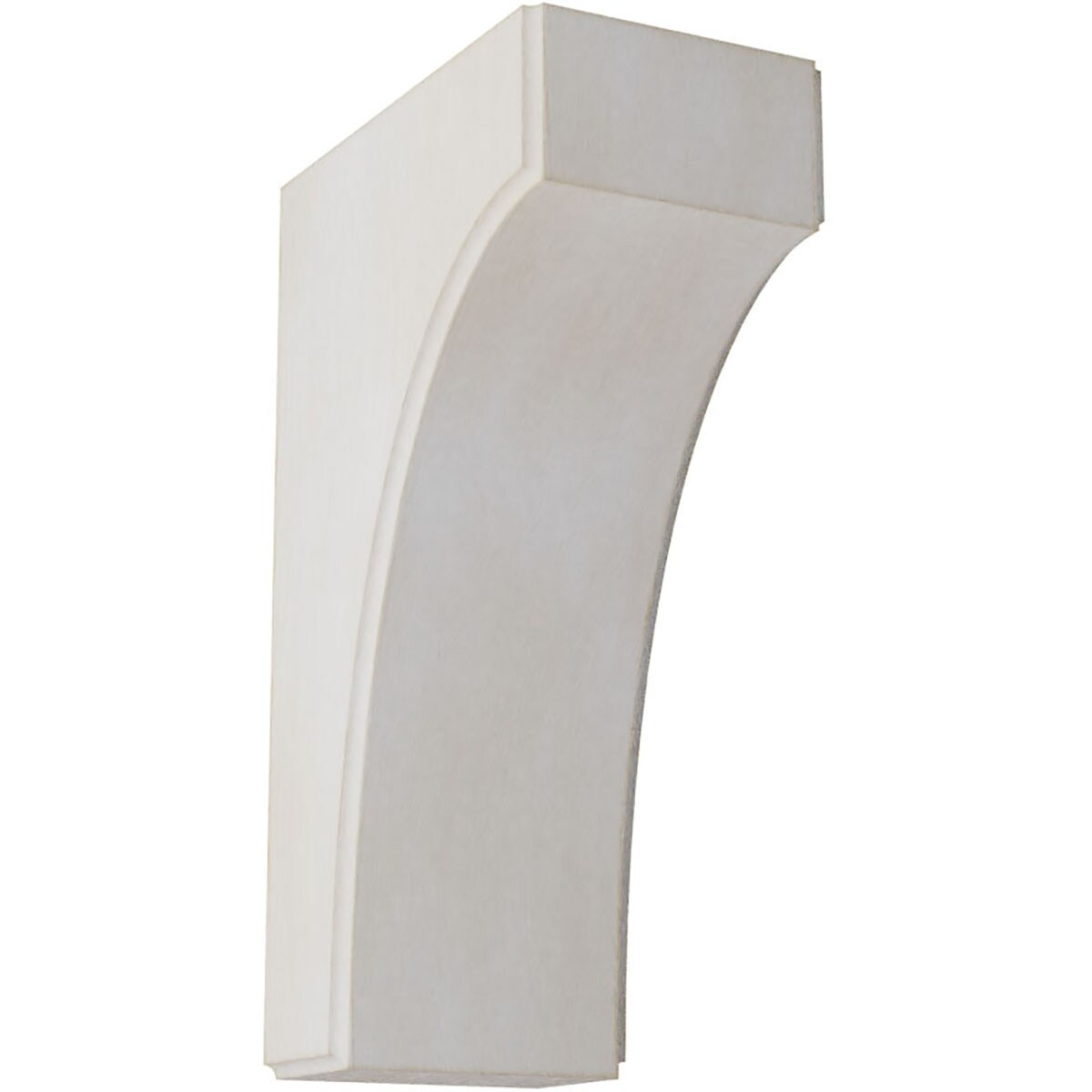 Ekena Millwork BKTWD04X06X10CVWH Clarksville 3-1/2-in x 6-in x 10-in Rubberwood White Wood Standard Bracket