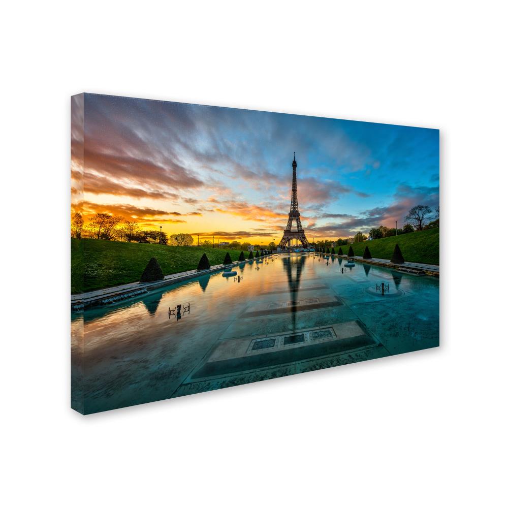 Trademark Fine Art Framed 16-in H x 24-in W Travel Print on Canvas in ...
