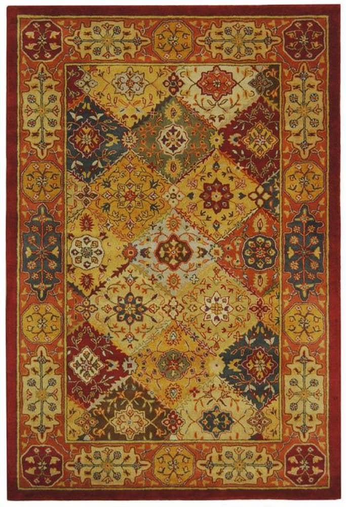 Heritage Multi-Color Hand-Tufted Wool 5' x 8' Area Rug