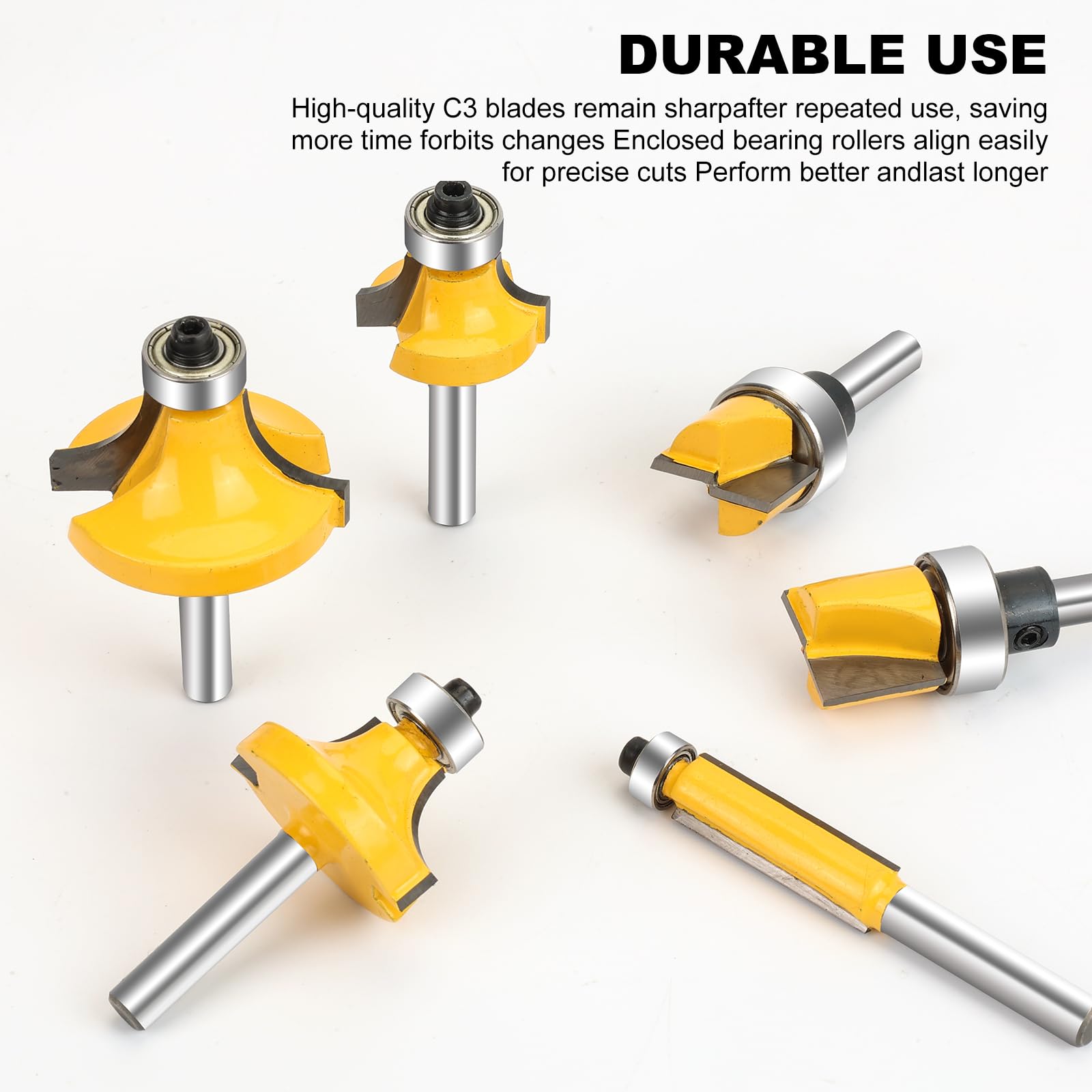 SenQWFa LDC0814Q133 Trimming-Cutout-Router-Bits - View #5