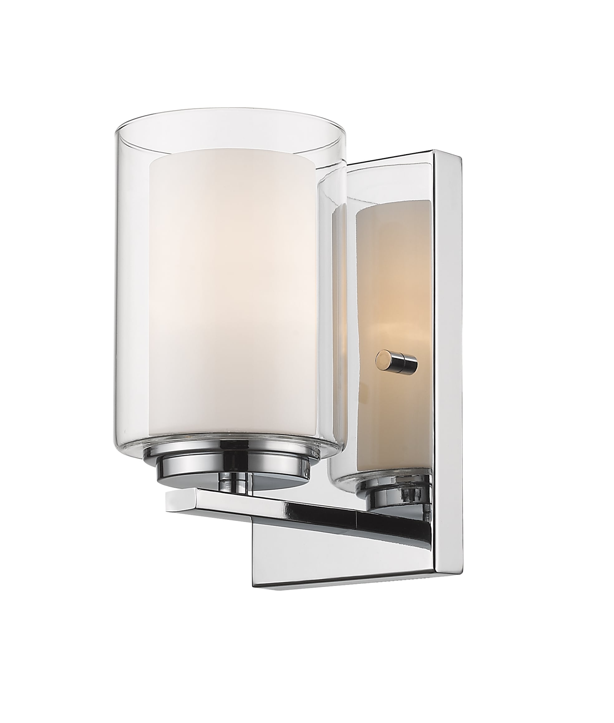 Z-Lite 426-1S-CH Willow 4.5-in 1 -Light Chrome Modern/contemporary Vanity light