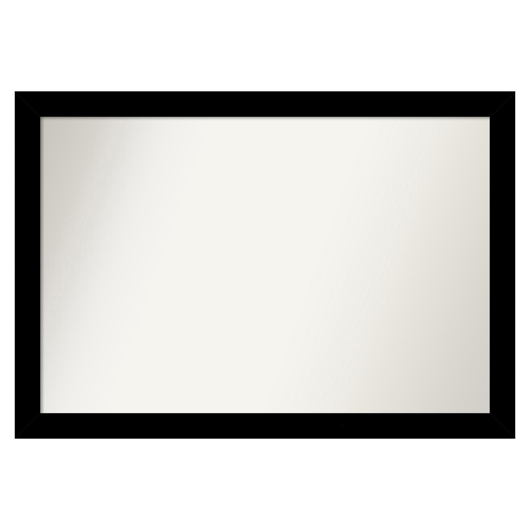 Amanti Art A17008100292 Brushed Black Frame 39.5-Inches W x 27.5-Inches H Rectangle Brushed Black Framed Vanity Mirror