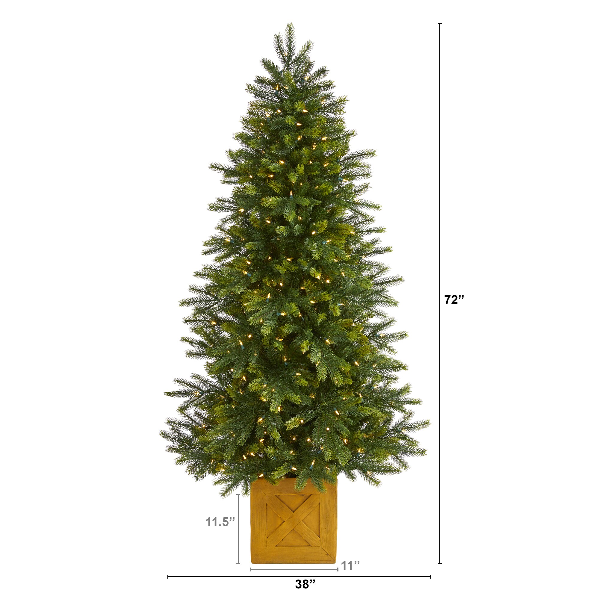 Nearly Natural T1474 Artificial-Christmas-Trees - View #3