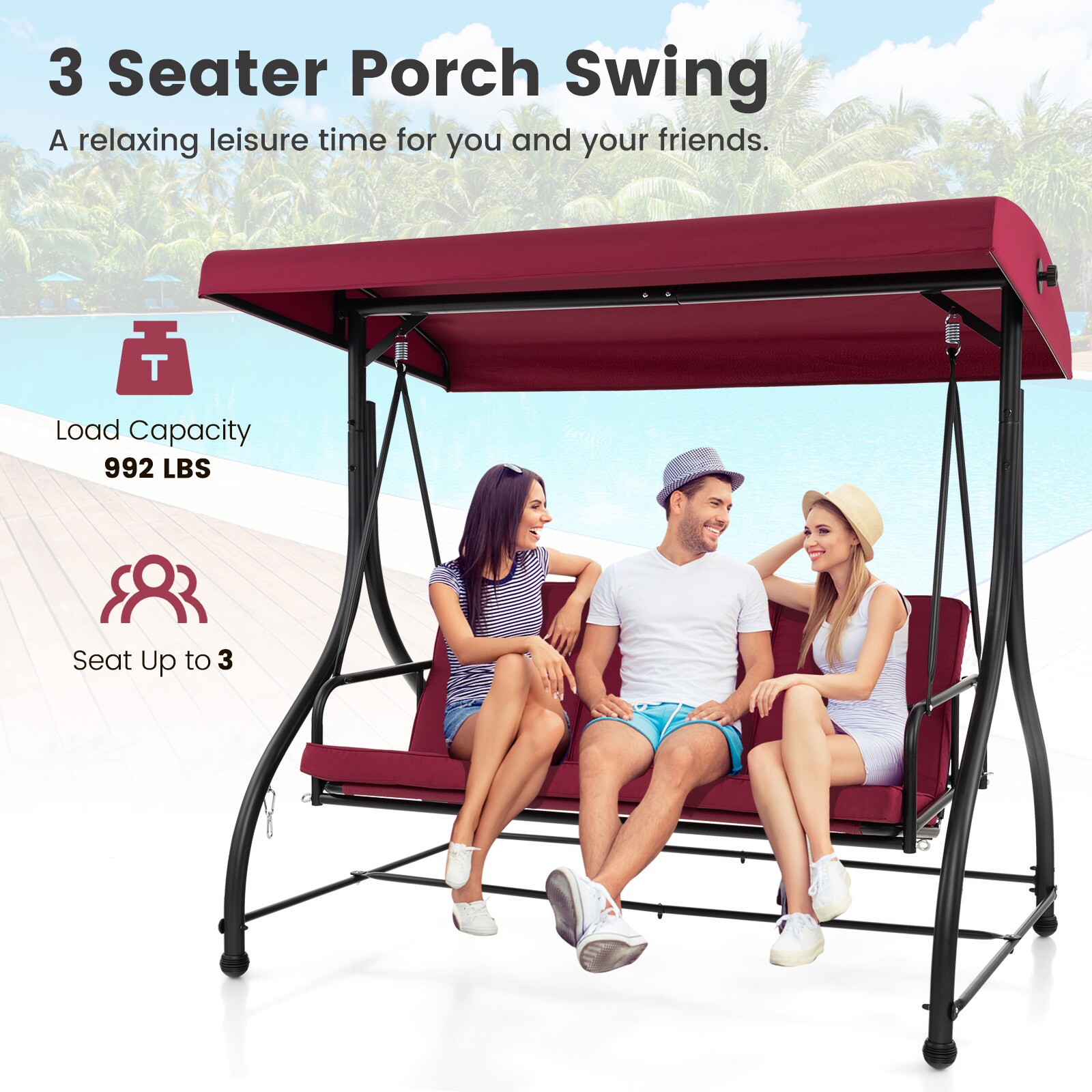 Costway LWS00101 Swing-Gliders - View #3