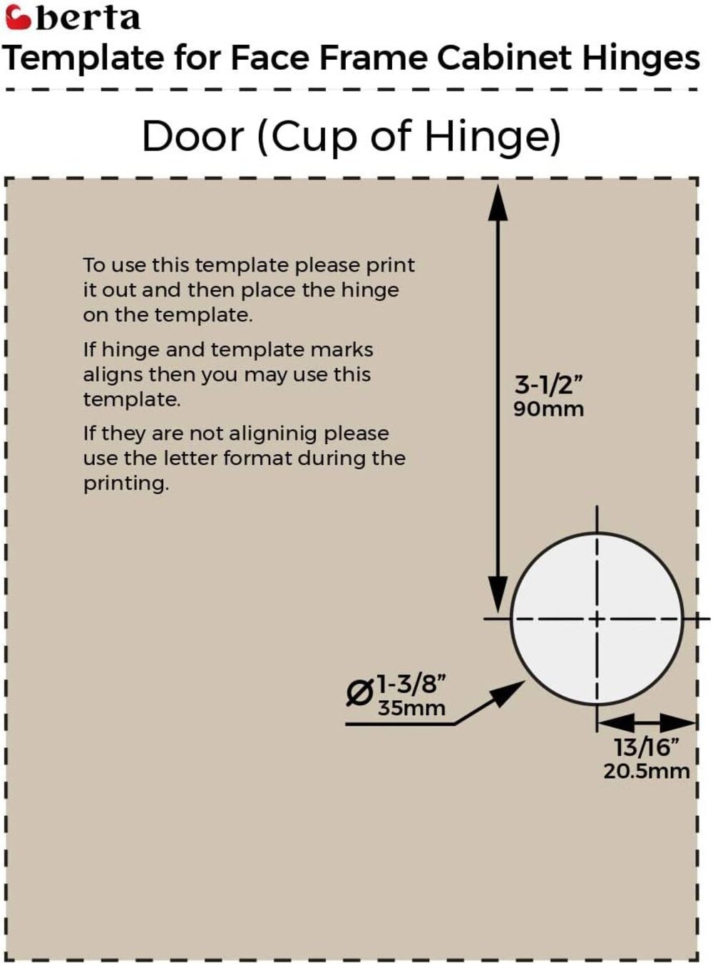 Berta 2258-2N Cabinet-Hinges - View #4