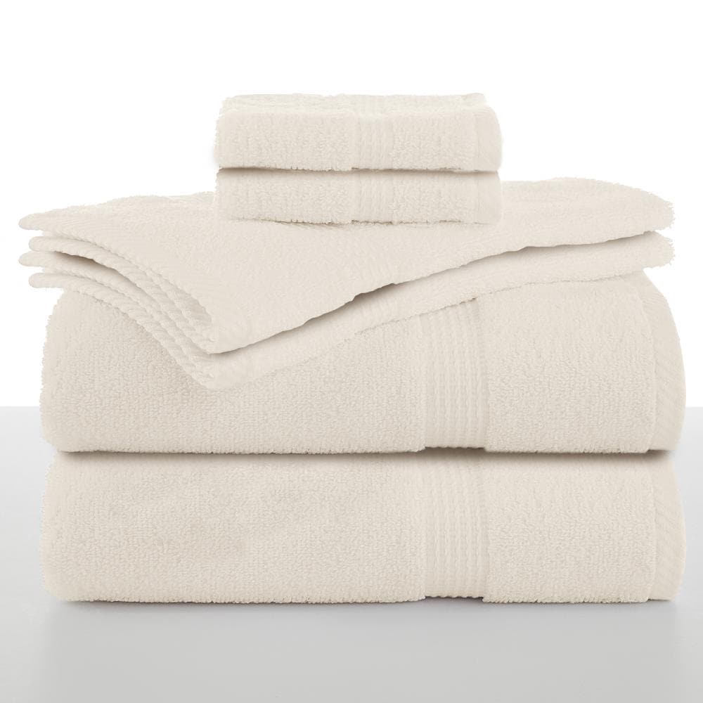 WestPoint Home Ecru Cotton Quick Dry Bath Towel Set (Utica essentials ...