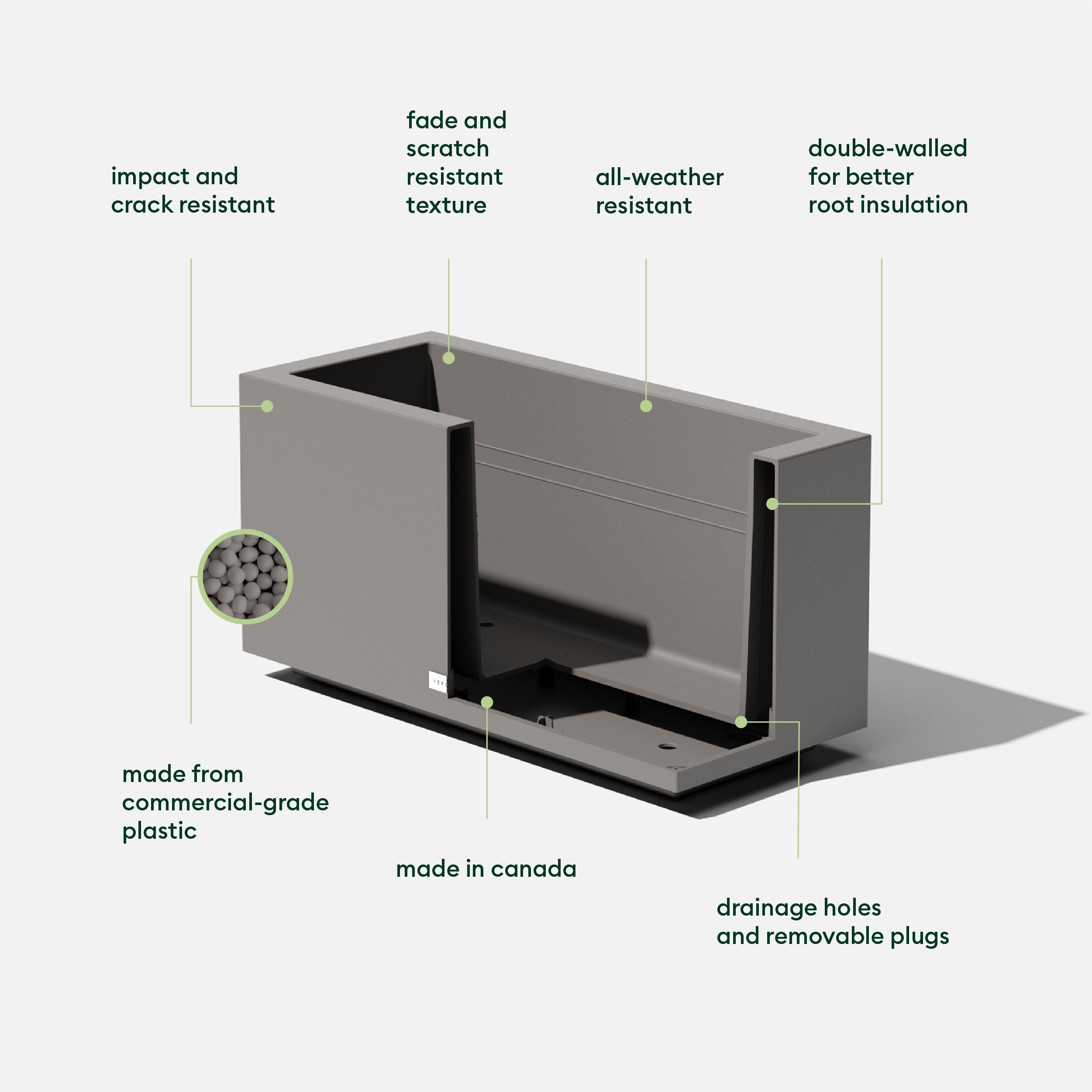 Veradek LBXVSMG Planter-Window-Box - View #2