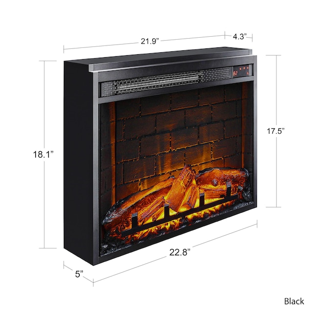 Electric Glass Front Fireplace Insert, Puraflame Electric Fireplace Insert Canada